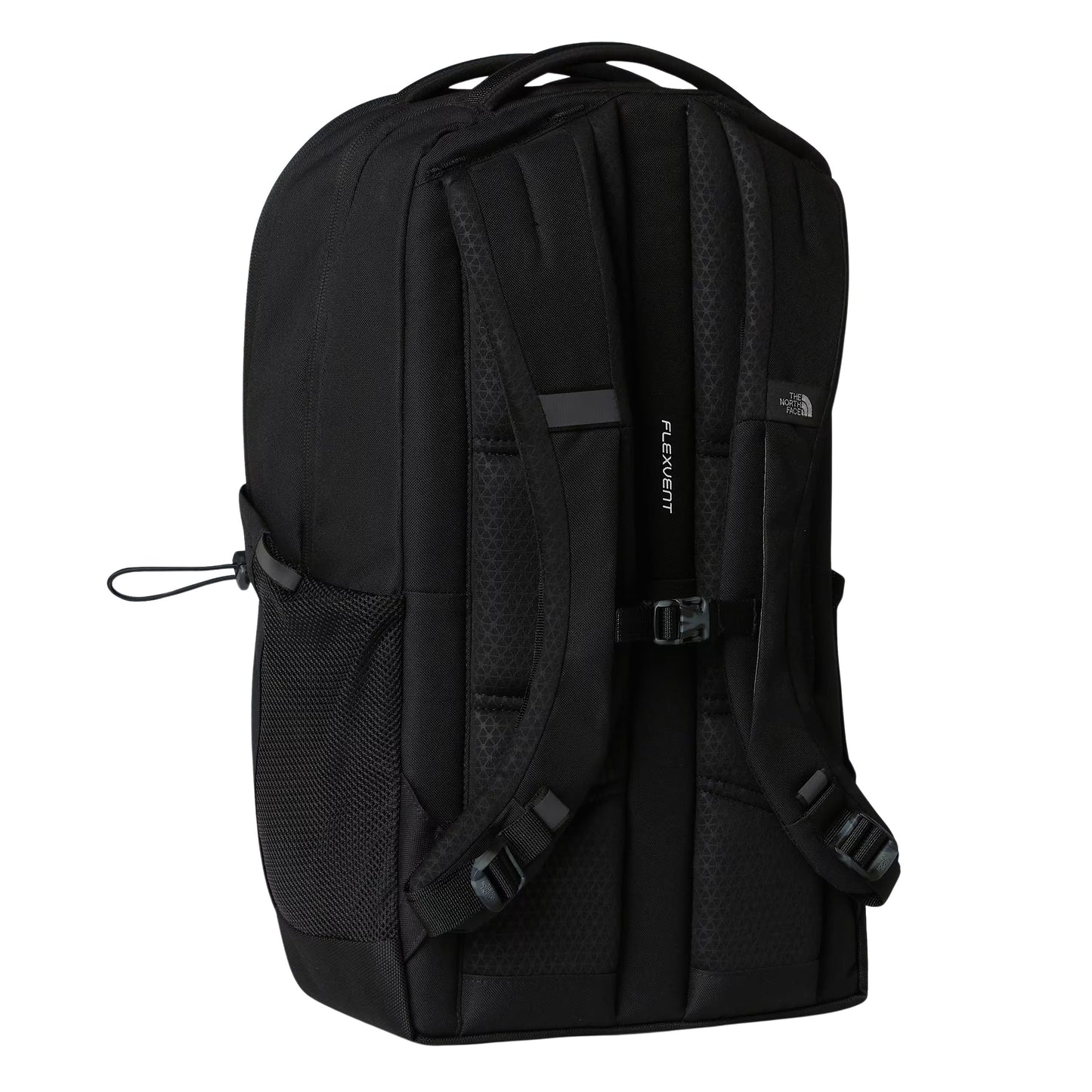 Mochila unissexo The North Face Jester em Preto TNF/NPF. Foto da parte de trás.