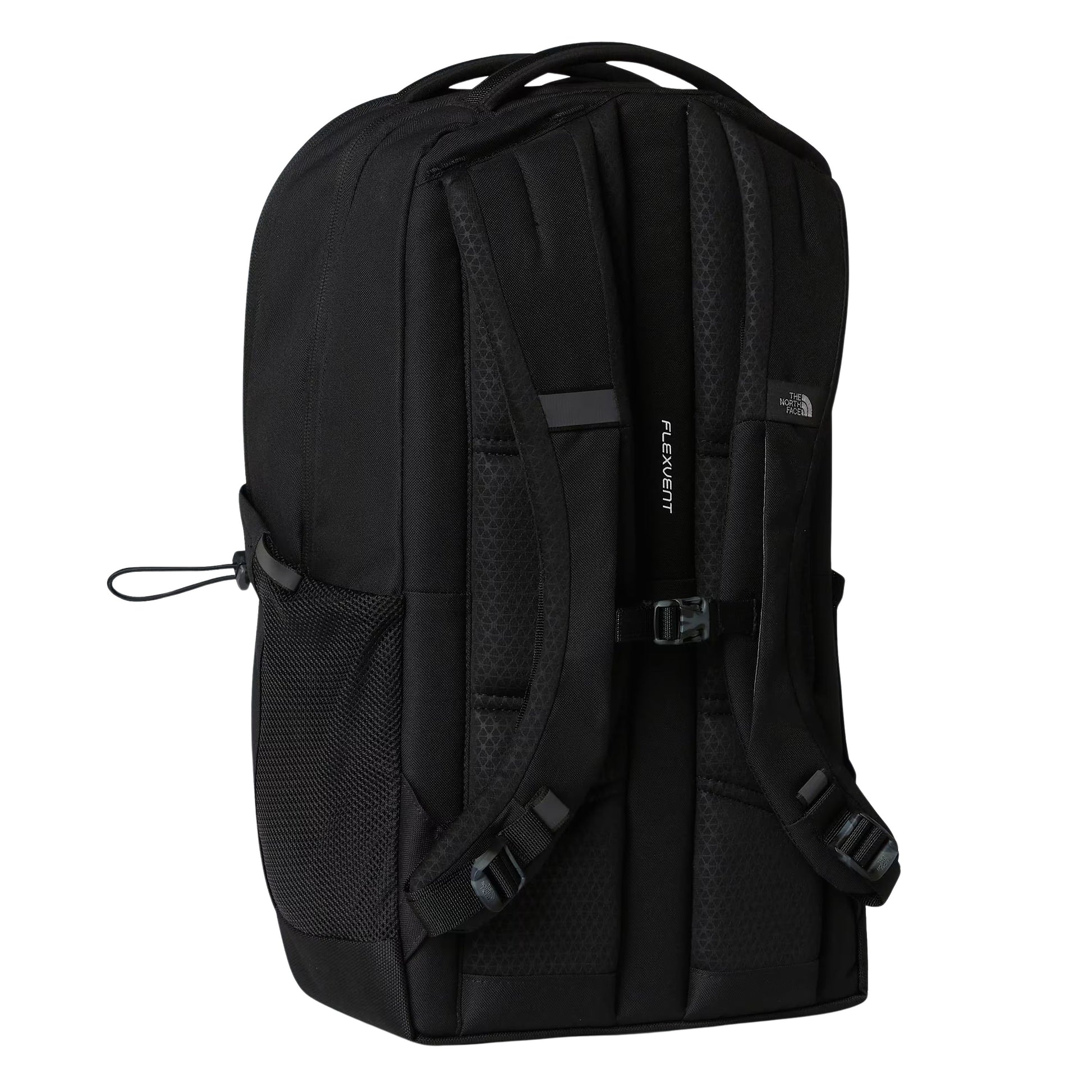 Mochila unissexo The North Face Jester em Preto TNF/NPF. Foto da parte de trás.