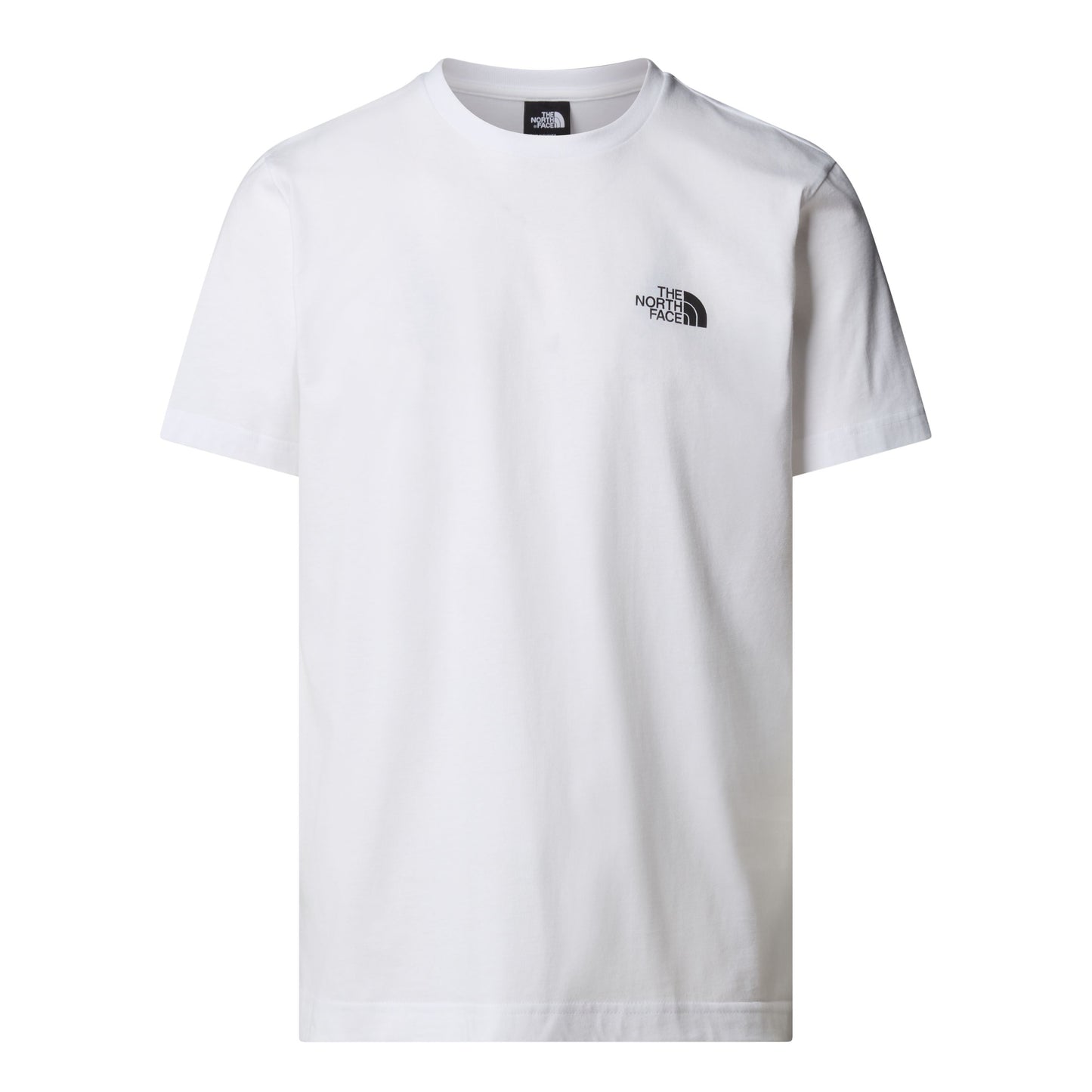 T-Shirt de manga curta para homem The North Face Mountain Sketch em TNF White. Foto da parte da frente.