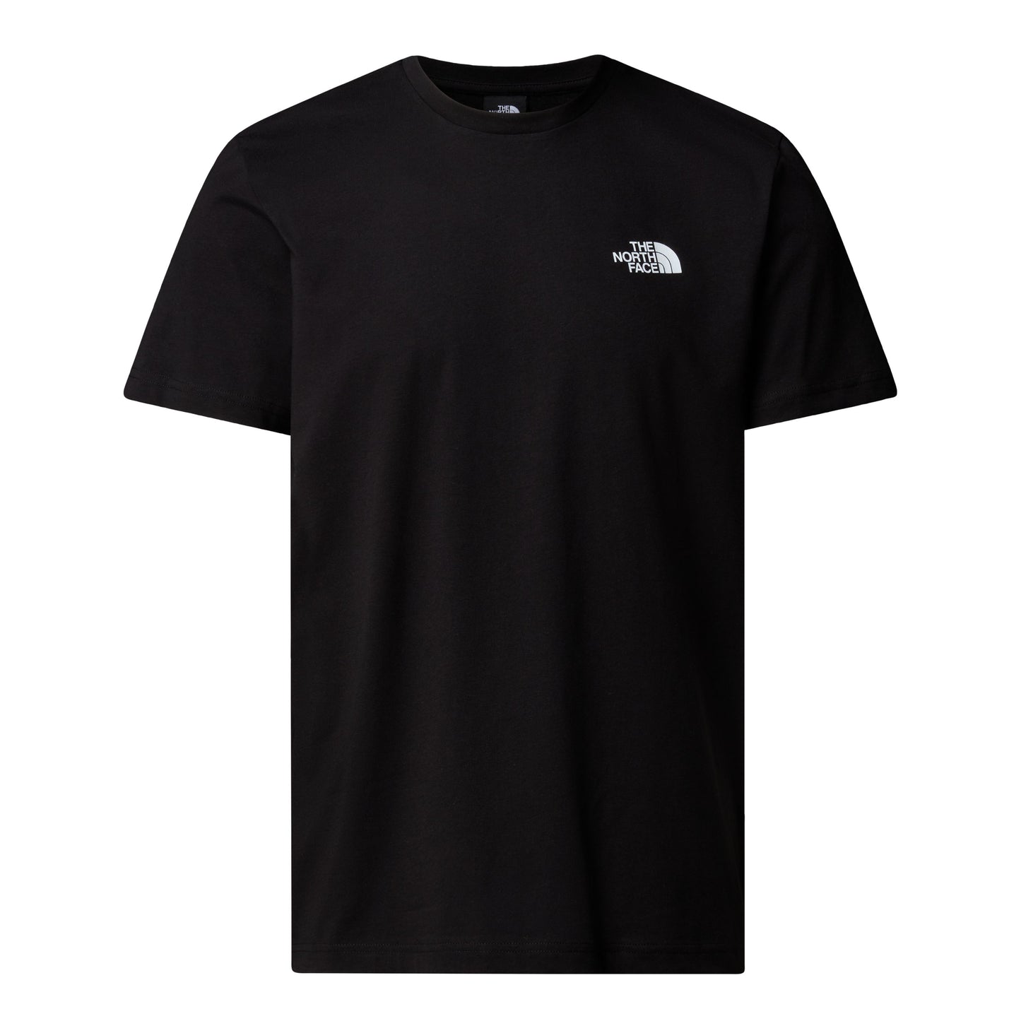 T-Shirt de manga curta para homem The North Face NSE Box Raku Horse Infill em TNF Black/Cardinal Red Raku Horse Print. Foto da parte da frente.