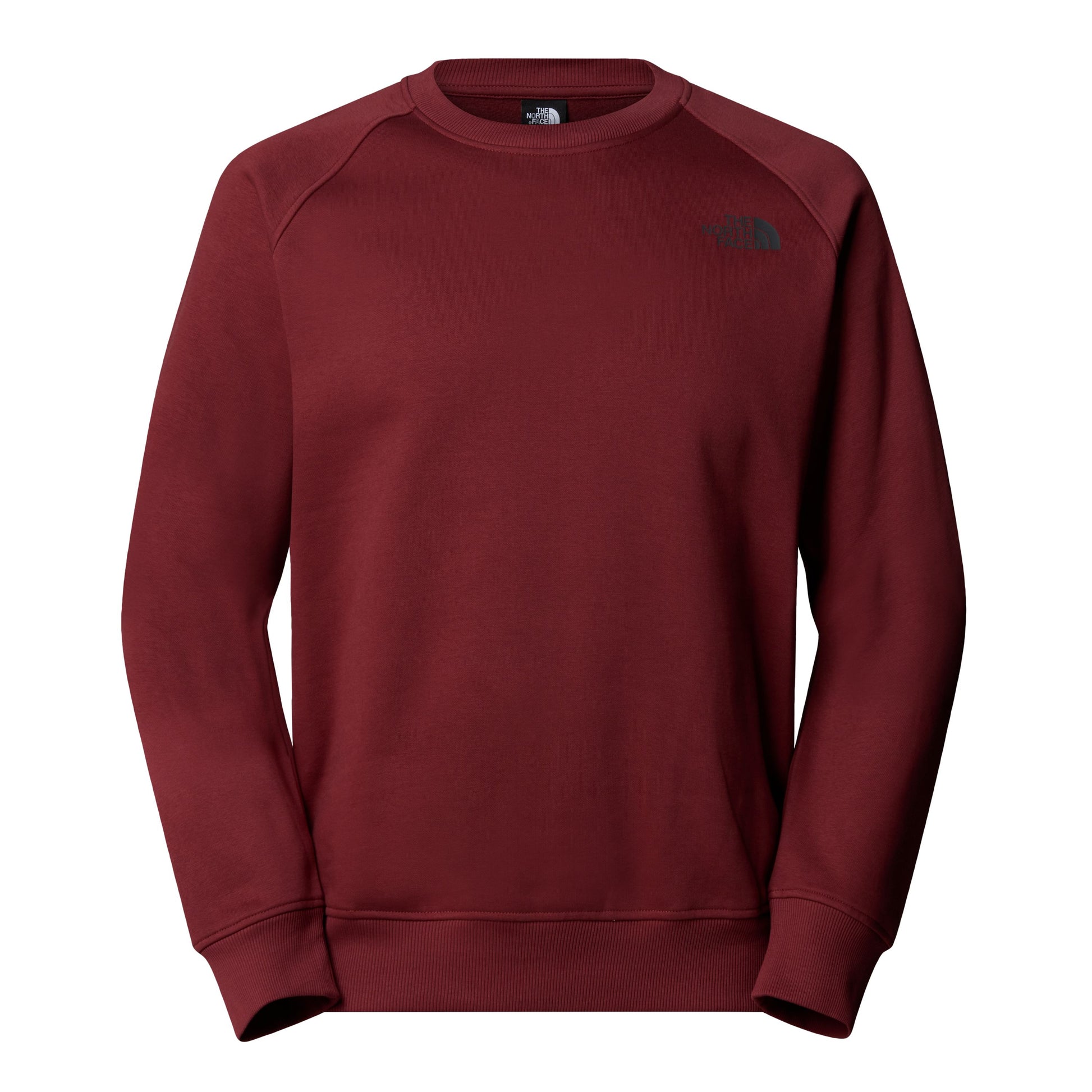 Sweat para homem The North Face Raglan Box NSE Crew em Sumac/Asphalt Grey. Foto da parte da frente.