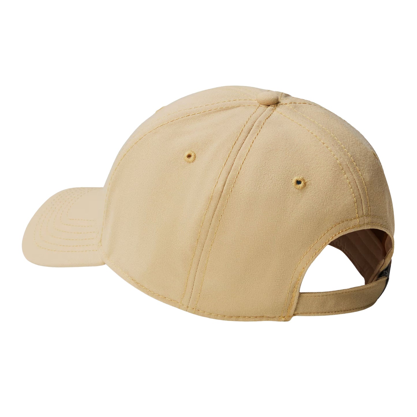 Boné unissexo The North Face Recycled 66 Classic em Khaki Stone. Foto da parte de trás.