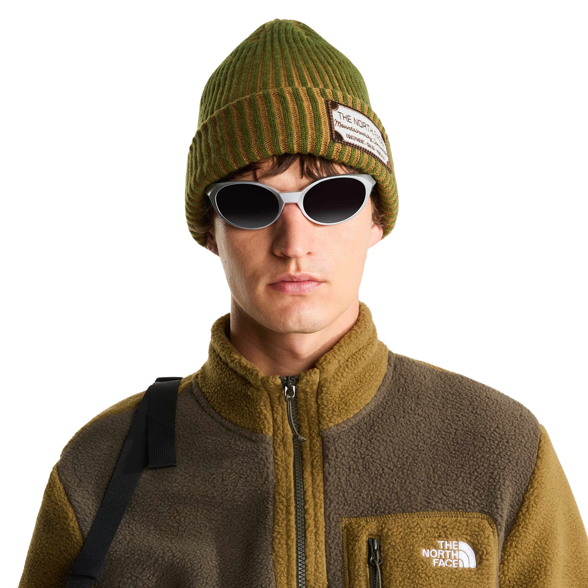 The North Face Salty Lined SE Beanie in Woodland Green/Mountaineering Patch