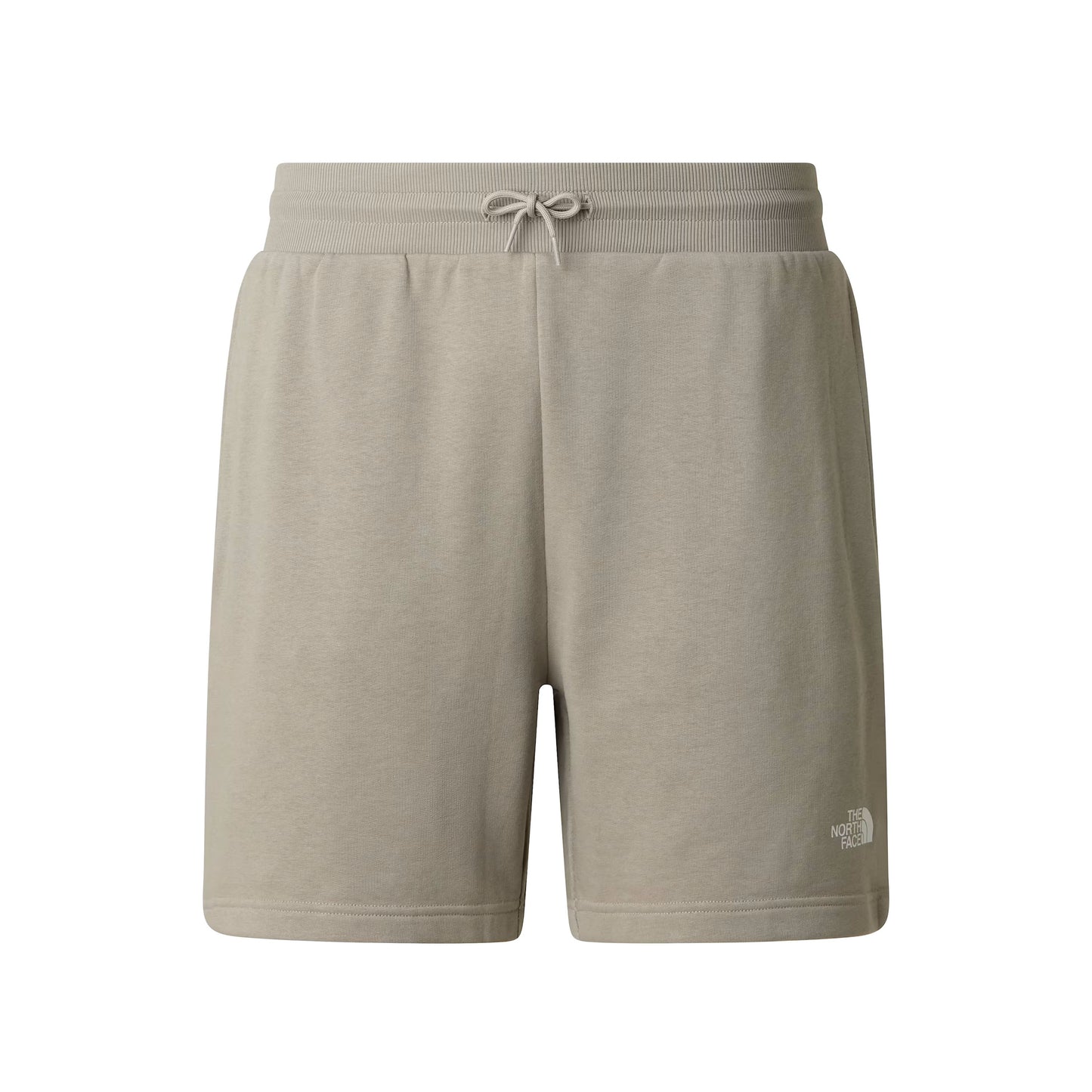Calções para homem The North Face Simple Dome Light Regular em Stone Slab. Foto da parte da frente.