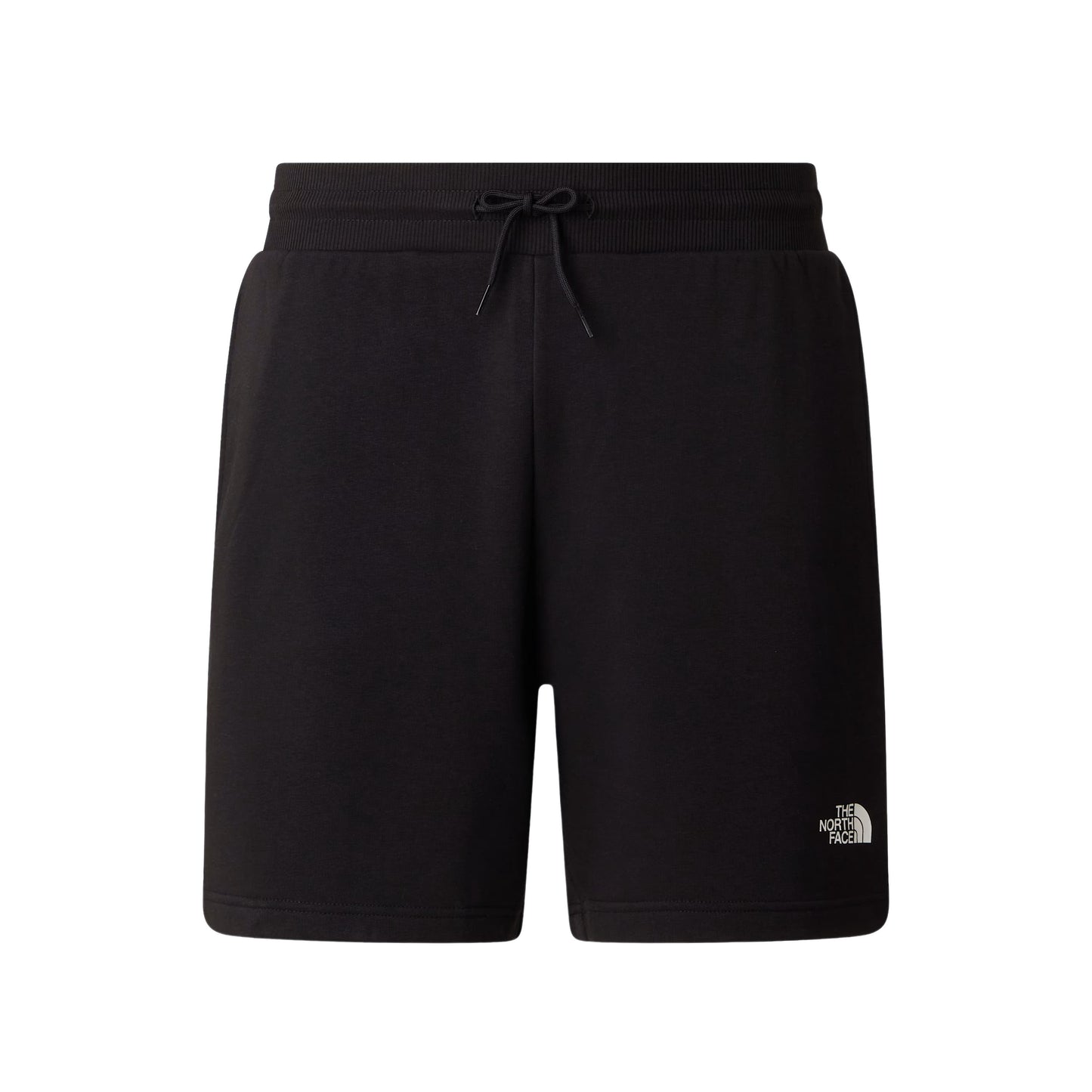 Calções de homem The North Face Simple Dome Light Regular em Preto TNF. Foto da parte da frente.