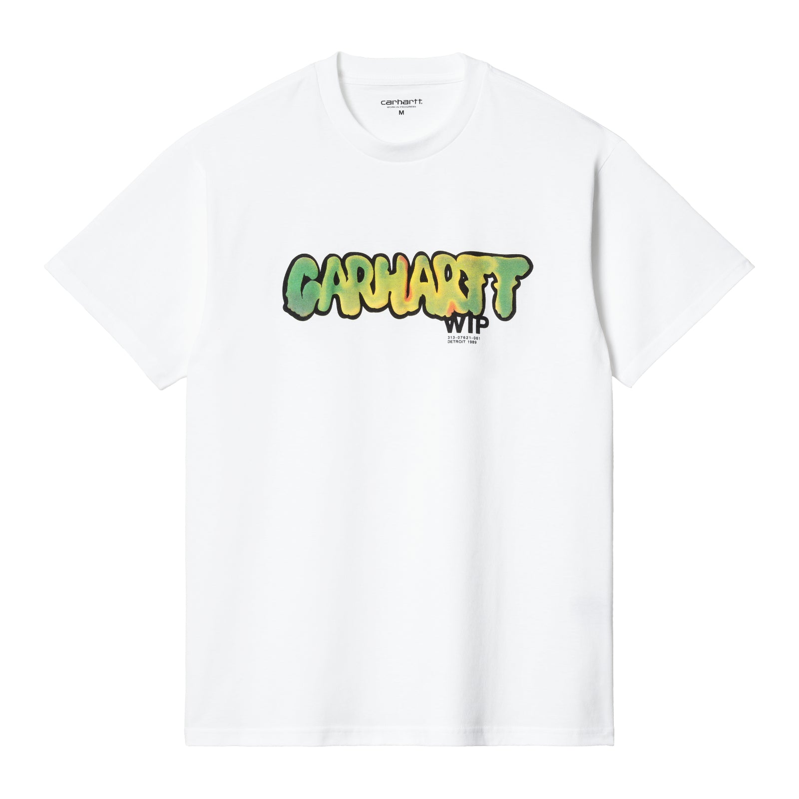 Carhartt WIP Short Sleeve Drip T-Shirt White. Foto da parte da frente.