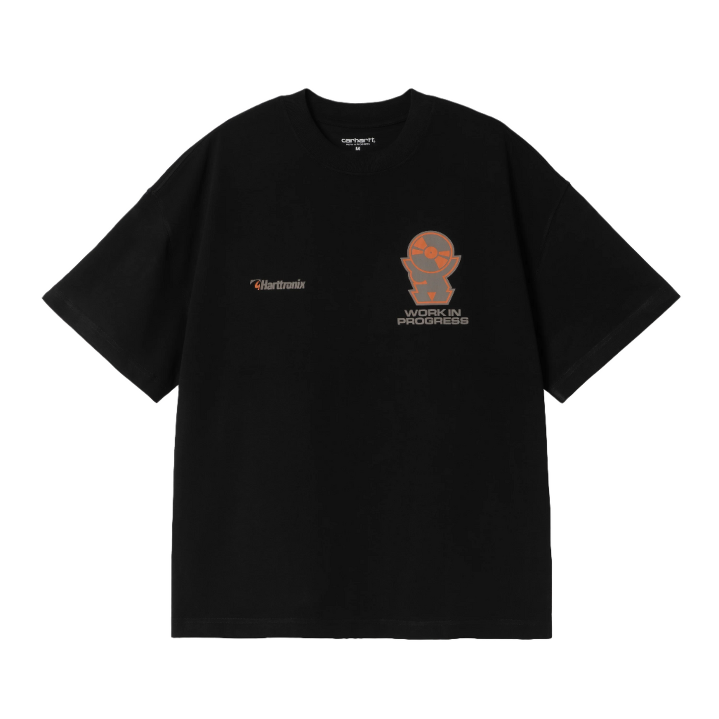 Carhartt WIP Harttronix Short Sleeve T-Shirt Black. Foto da parte da frente.