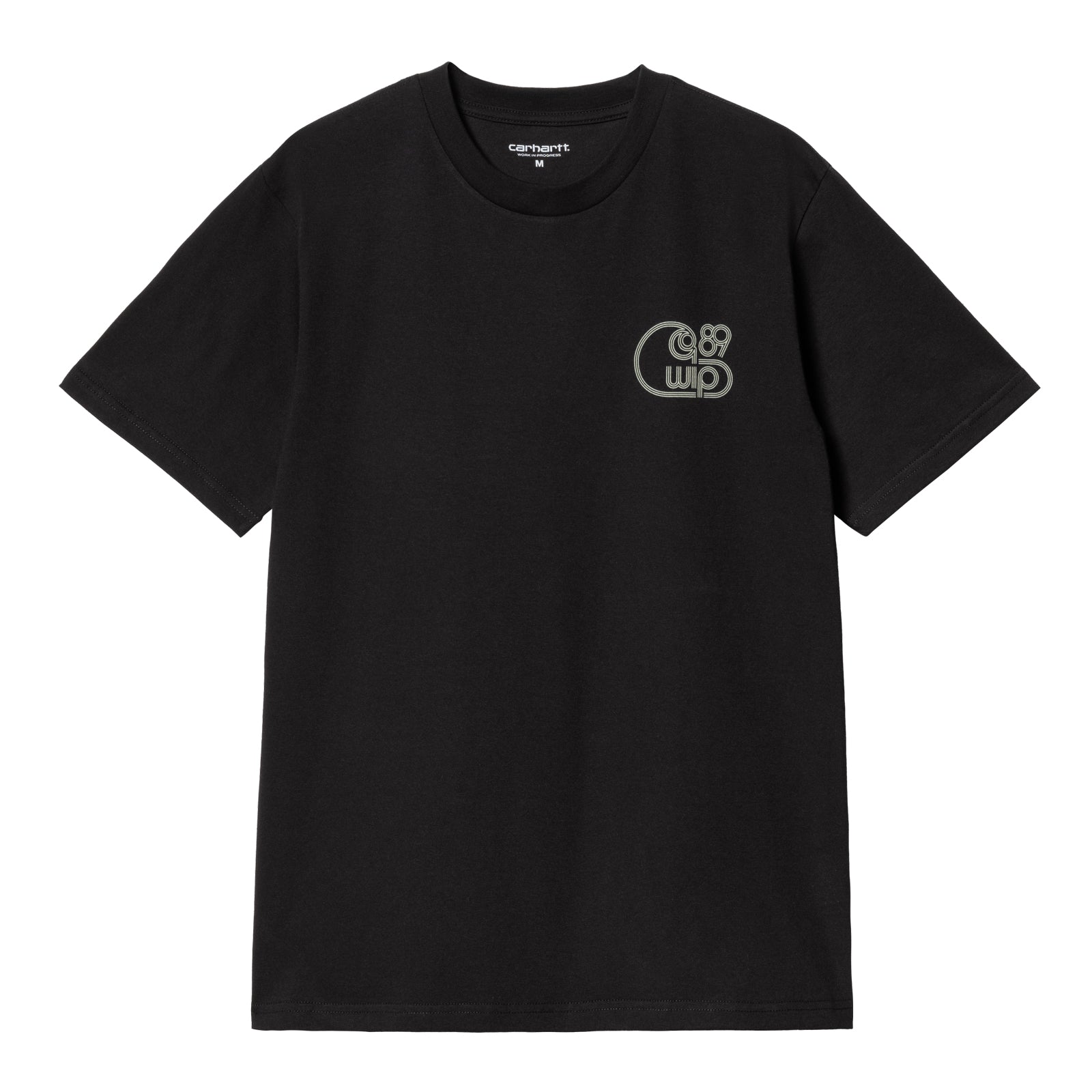 Carhartt WIP Night Night T-Shirt Black/Green. Foto da parte da frente.