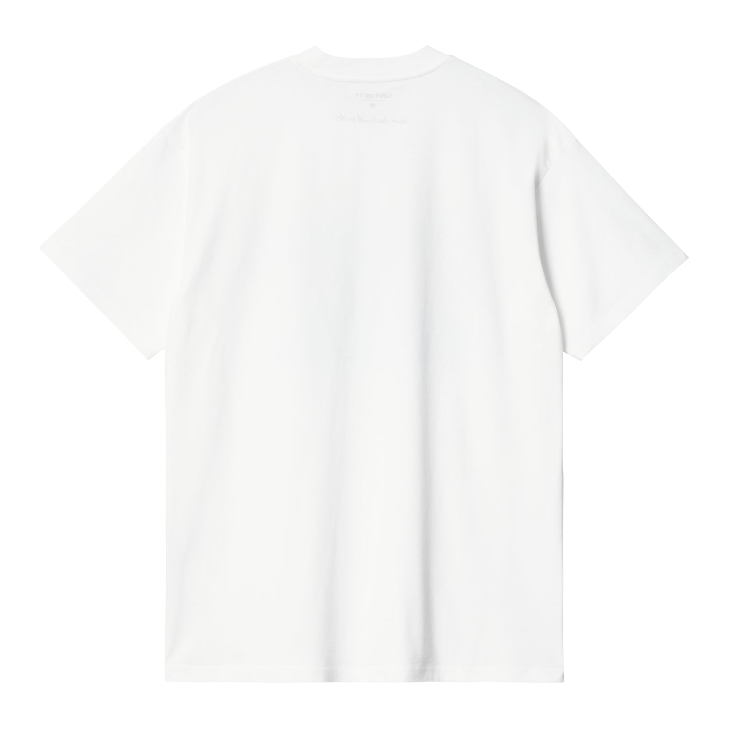 Carhartt WIP Ollie Mac Icy Lake T-Shirt White. Foto da parte de trás.