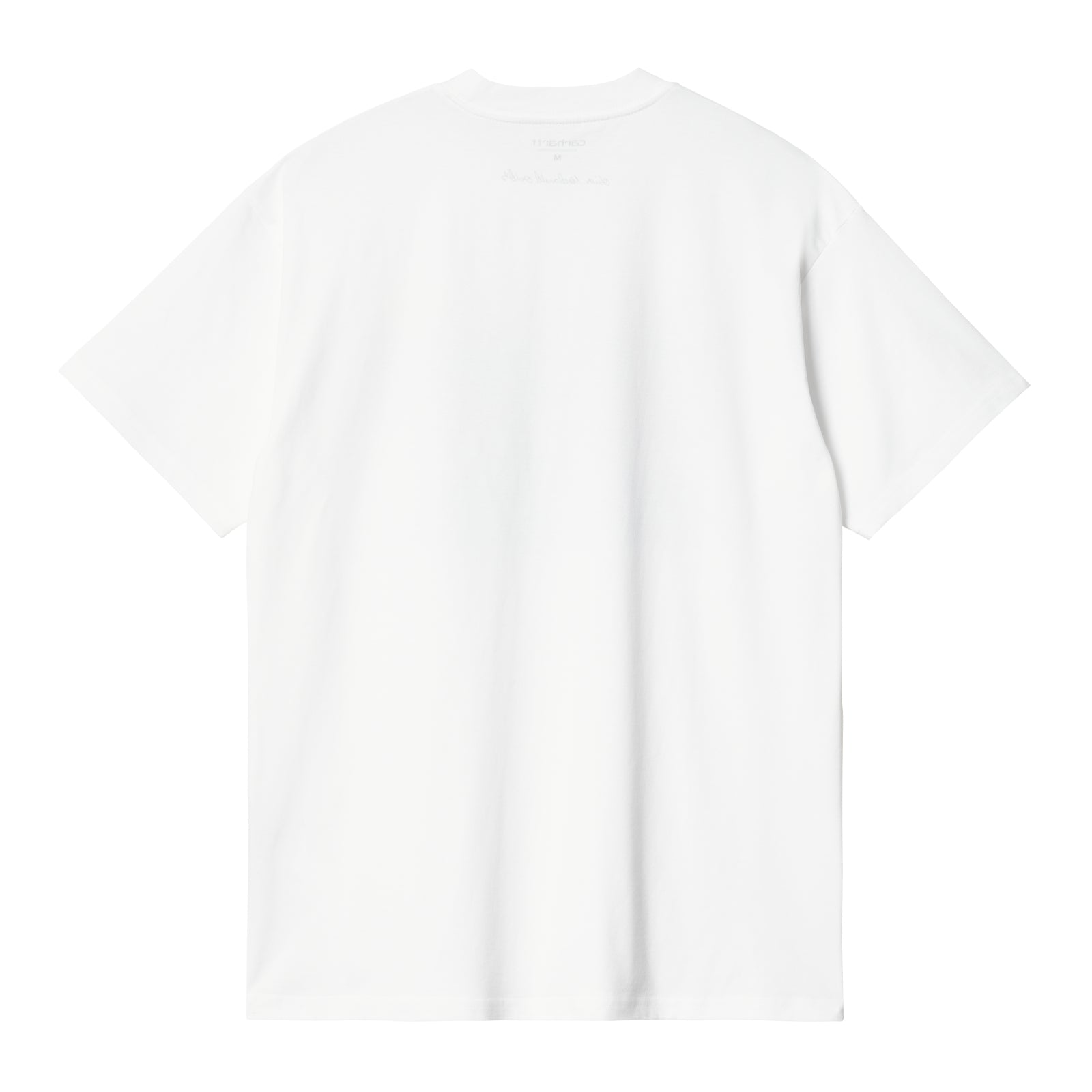 Carhartt WIP Ollie Mac Icy Lake T-Shirt White. Foto da parte de trás.