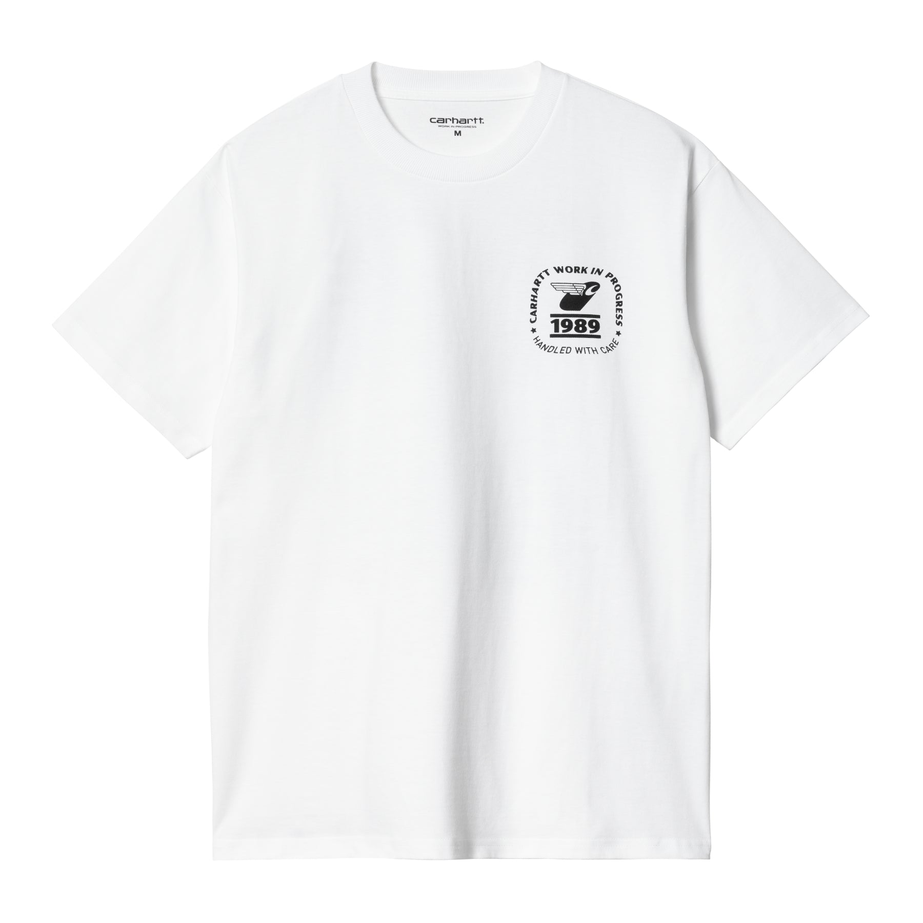 Carhartt WIP Stamp State T-Shirt White/Black. Foto da parte da frente.