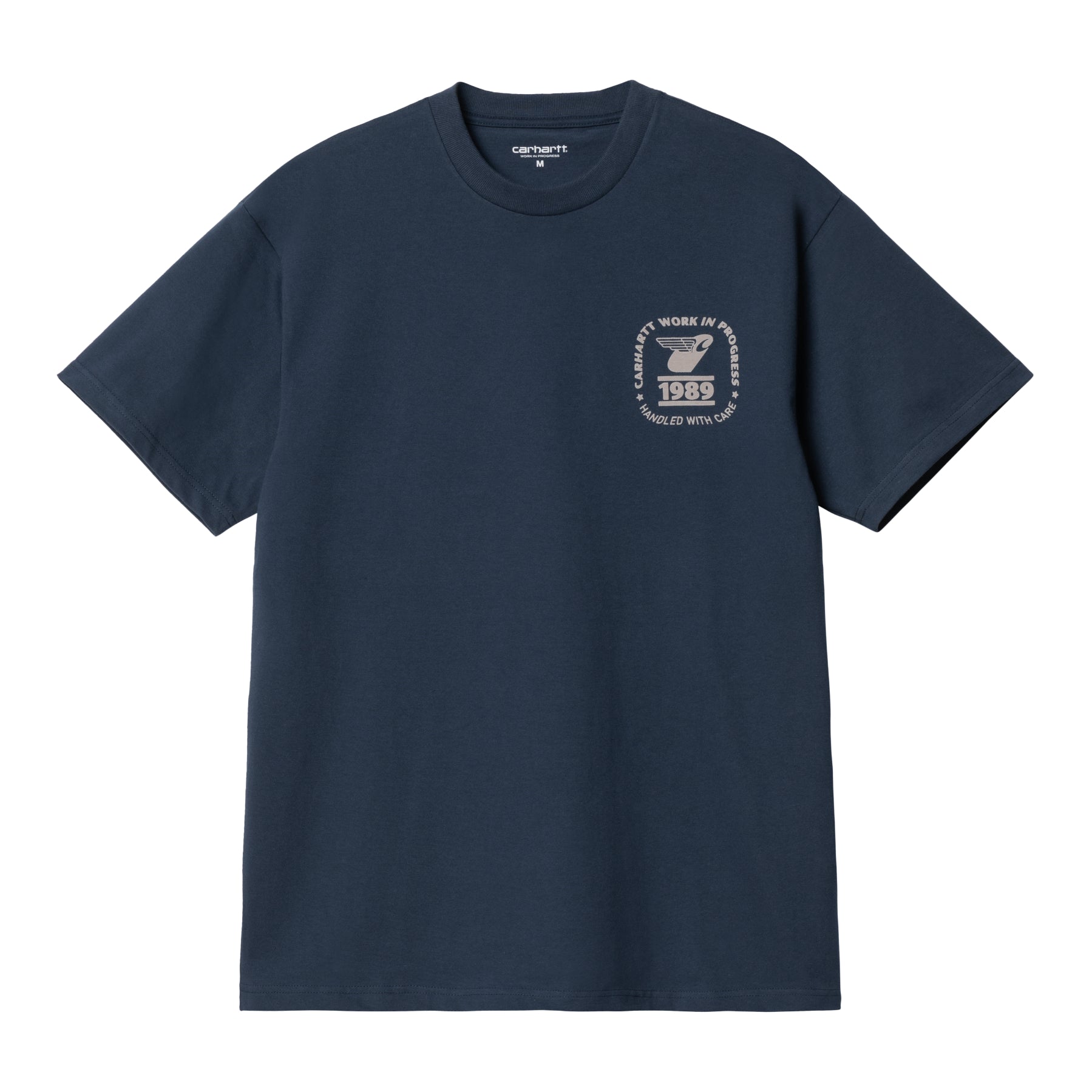 Carhartt WIP Stamp State T-Shirt Blue/Grey. Foto da parte de trás.