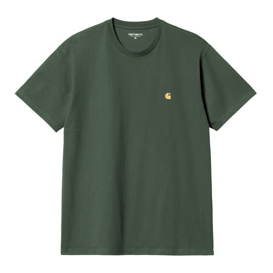 Carhartt WIP Chase Short Sleeve T-Shirt Sycamore Tree/Gold