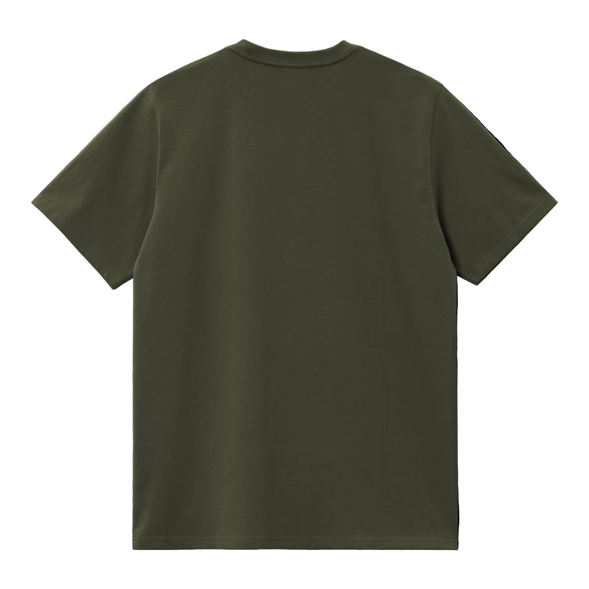 T-Shirt de manga curta para homem Carhartt WIP Chase em Olive/Gold. Foto da parte de trás.