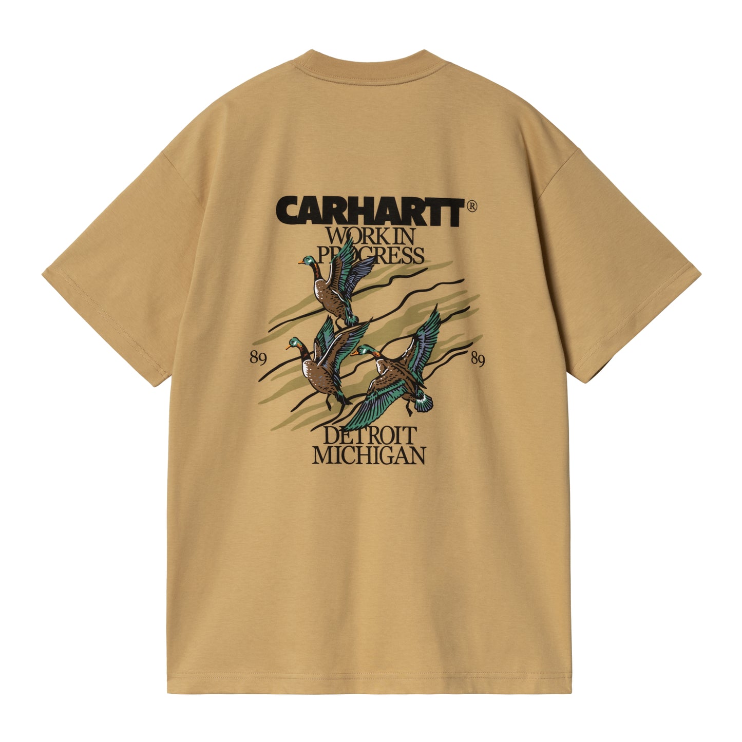 Carhartt WIP Ducks Short Sleeve T-Shirt Bourbon. Foto da parte de trás.