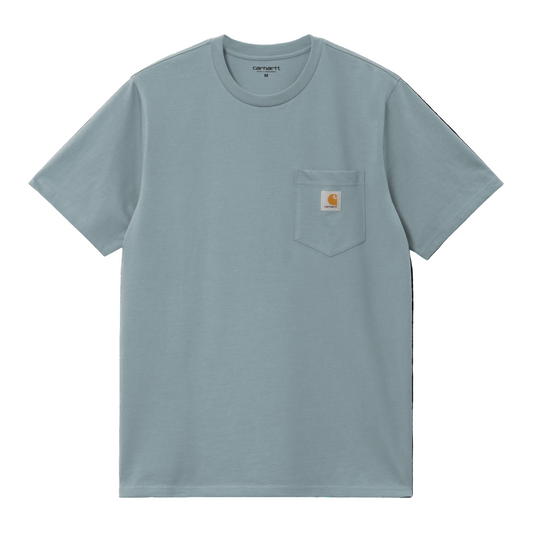 T-Shirt com manga curta para homem Carhartt WIP Pocket em Citadel. Foto da parte da frente.