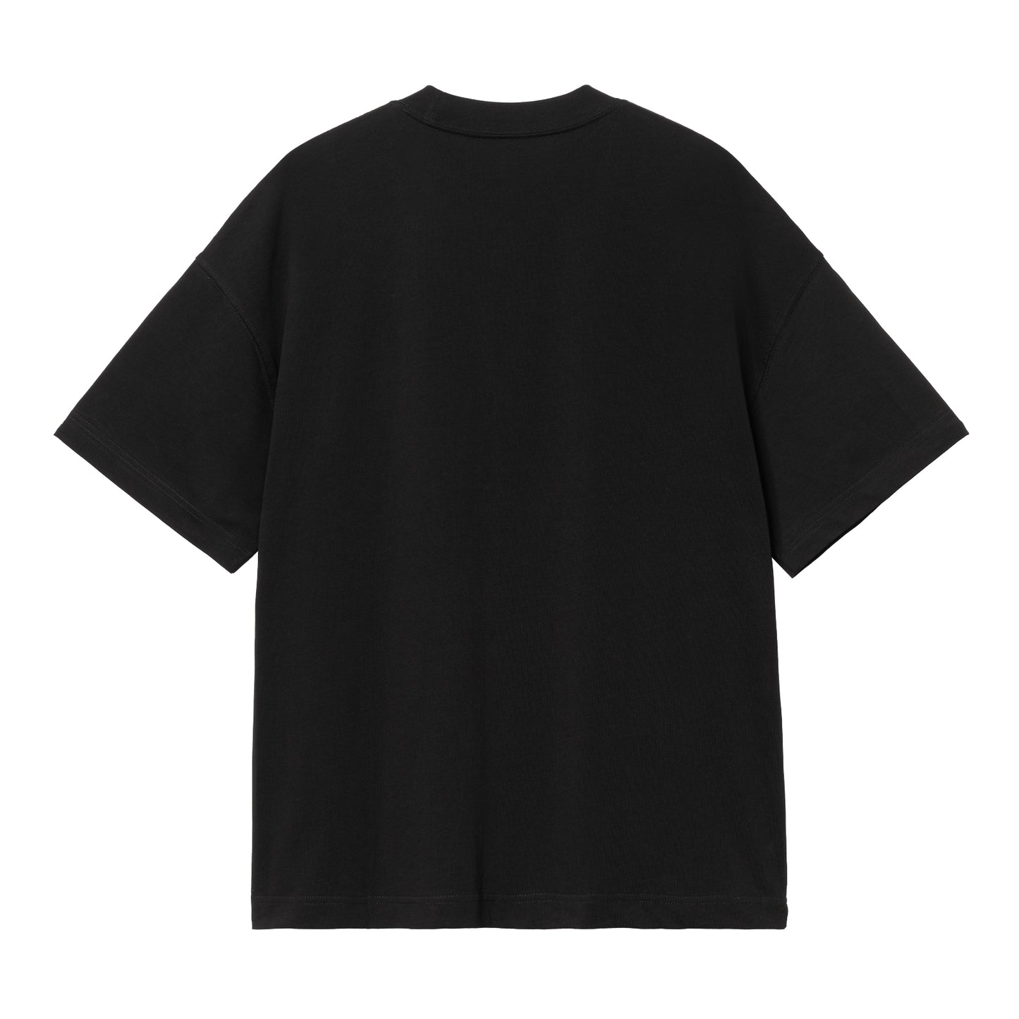 Carhartt WIP Signature Script Short Sleeve T-Shirt Black/Wax. Foto da parte de trás.