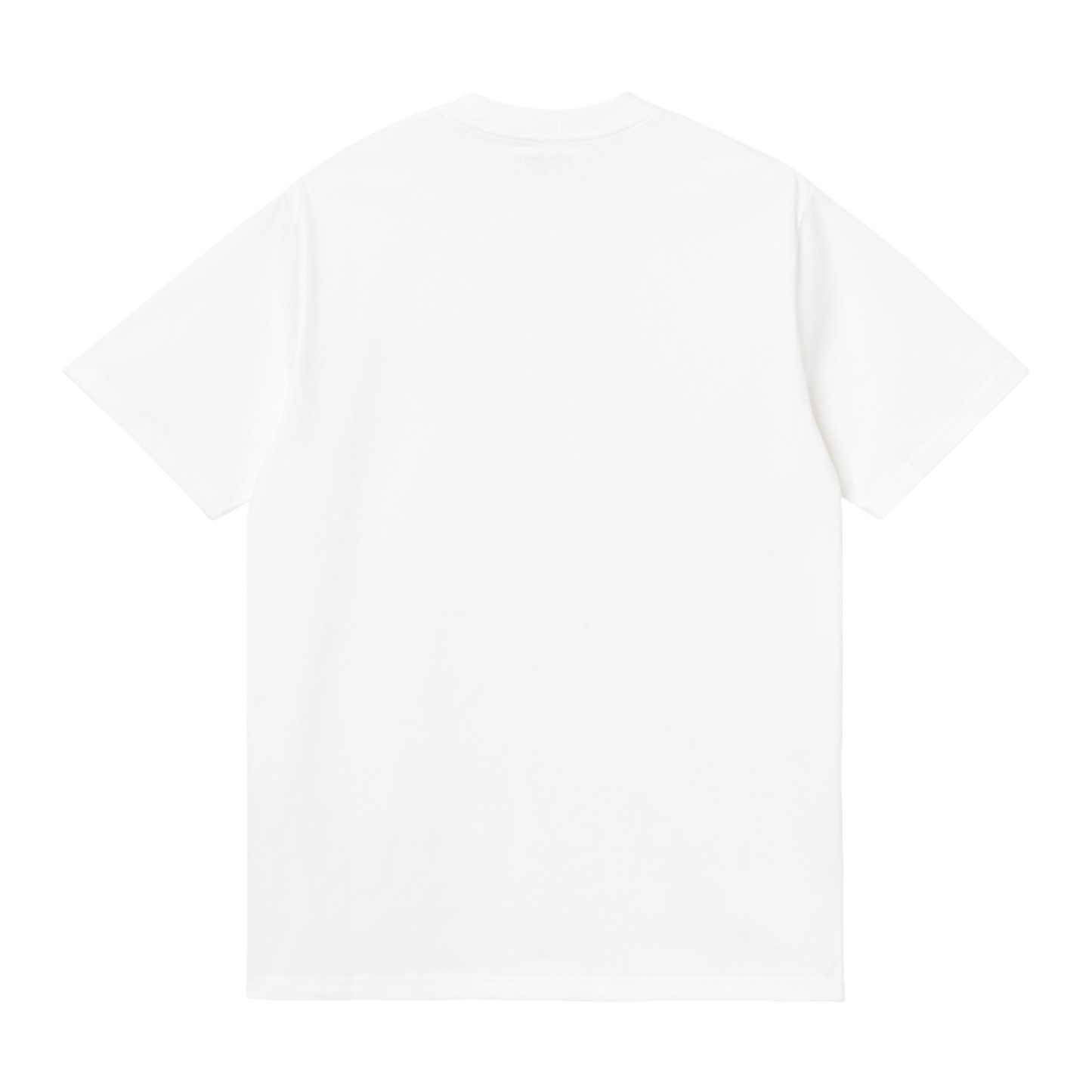 Carhartt WIP University Script Short Sleeve T-Shirt White/Black. Foto da parte de trás.