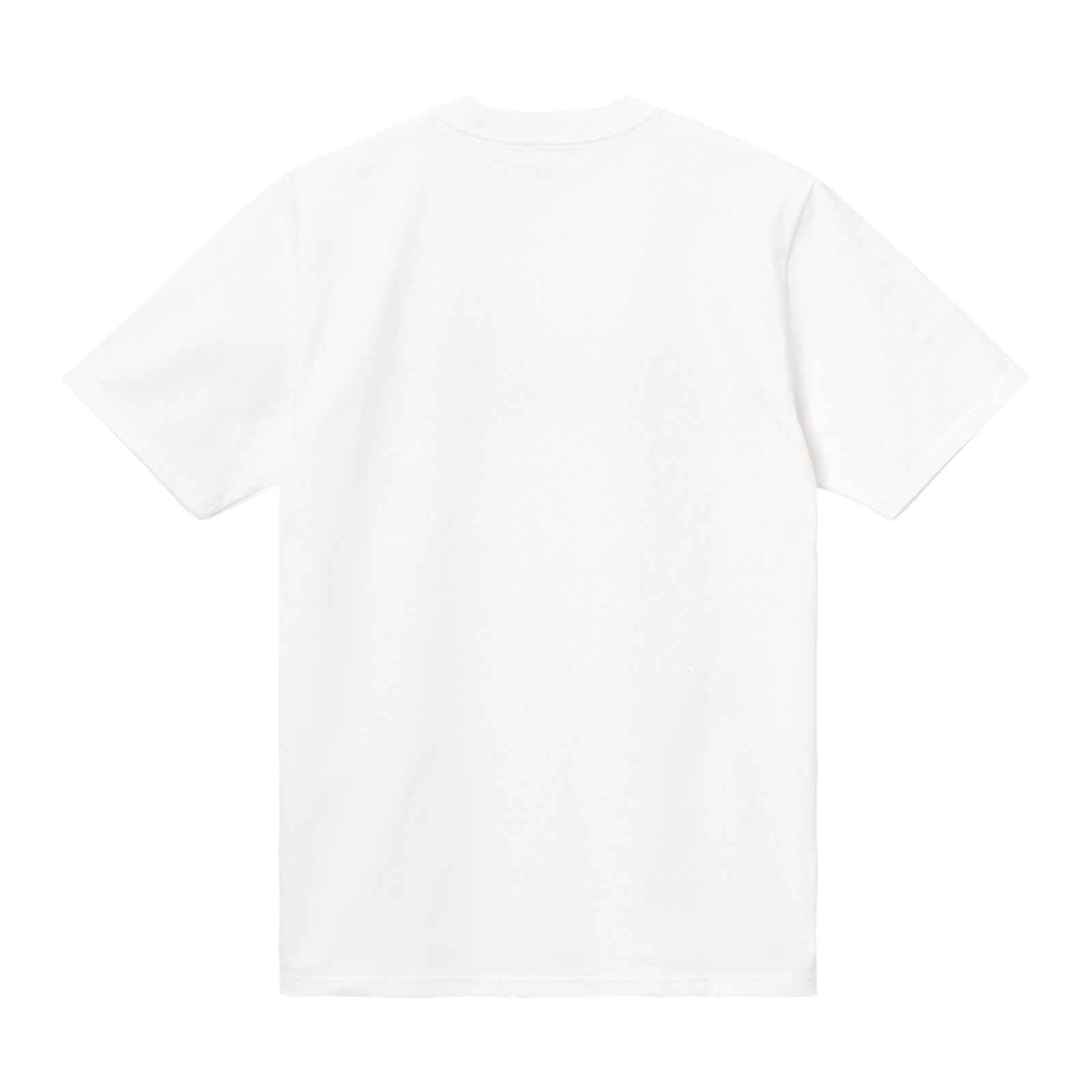 Carhartt WIP University Short Sleeve T-Shirt White/Black. Foto da parte de trás.