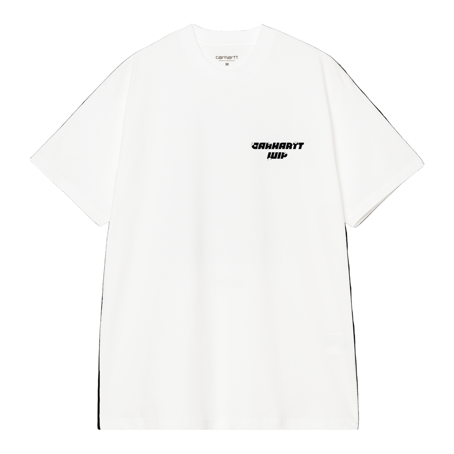 T-Shirt de manga curta para homem Carhartt WIP Wiptopia em Branco. Foto da parte da frente.