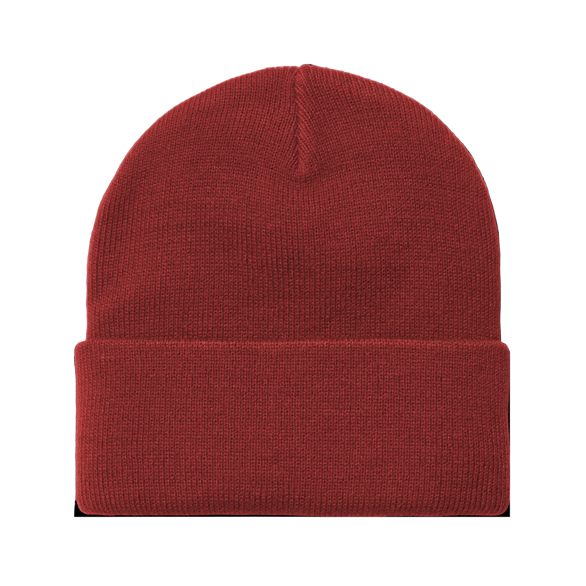 Gorro unissexo Carhartt WIP Short Watch em Scarlet. Foto da parte de trás.