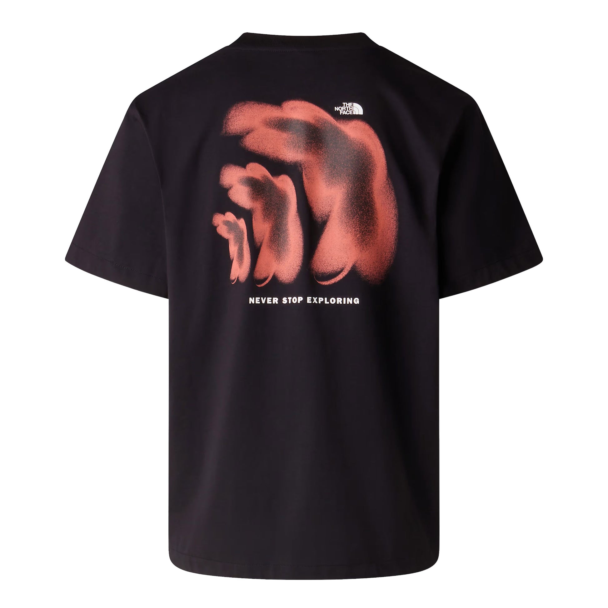 T-Shirt de manga curta para homem The North Face 1966 Half Dome Relaxed em Preto TNF. Foto da parte de trás.