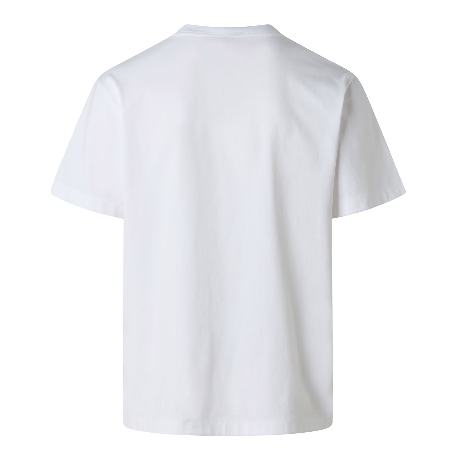 T-Shirt de manga curta para homem The North Face Explorer Relaxed Graphic em Branco TNF. Foto da parte de trás.