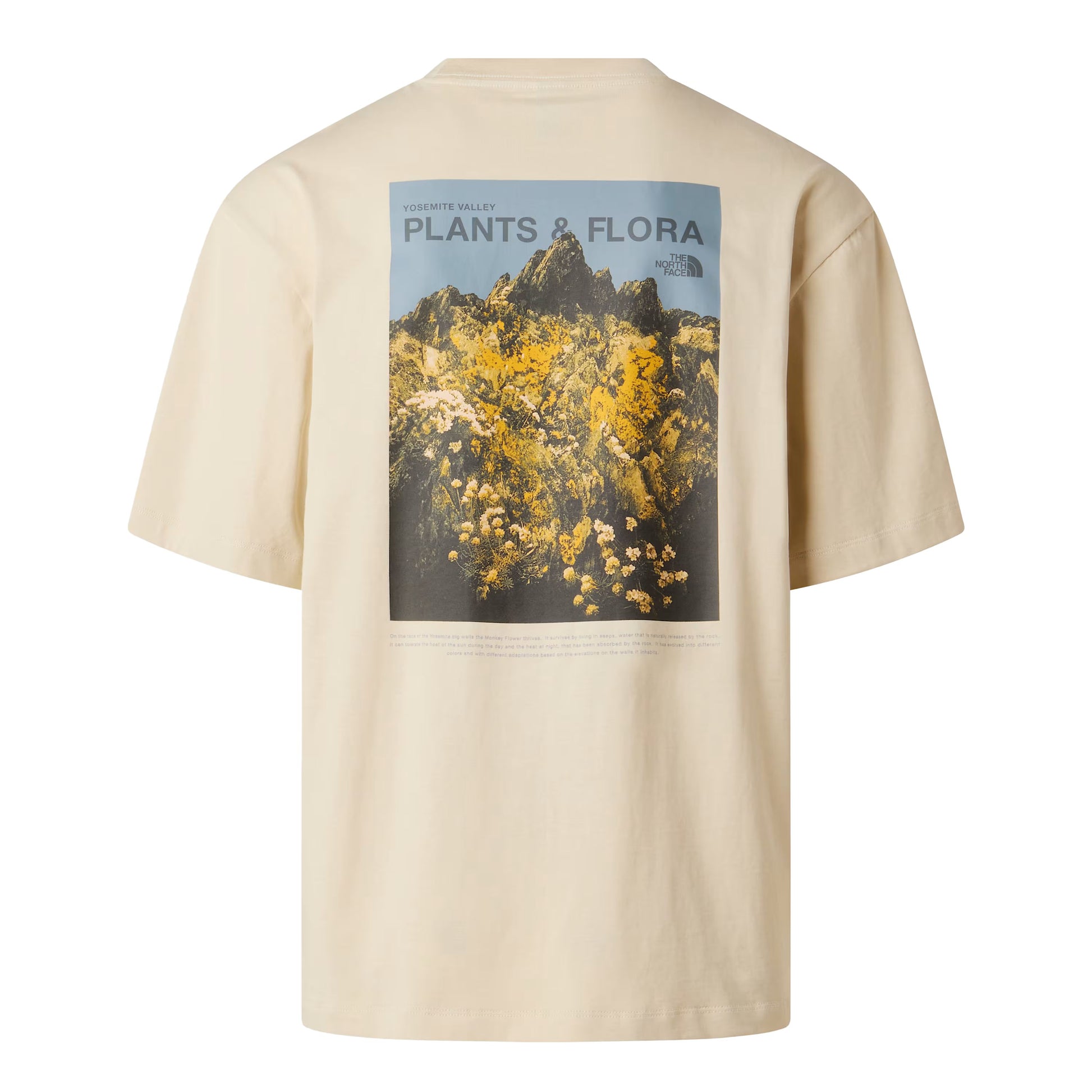 T-Shirt de manga curta para homem The North Face Plant & Fauna Oversize em Desert Stone. Foto da parte de trás.