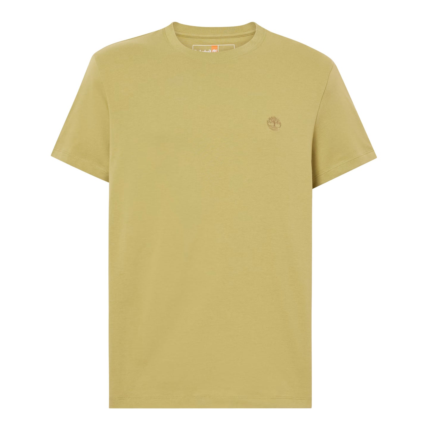 T-Shirt de manga curta para homem Timberland Dunstan River em Sage. Foto da parte da frente.