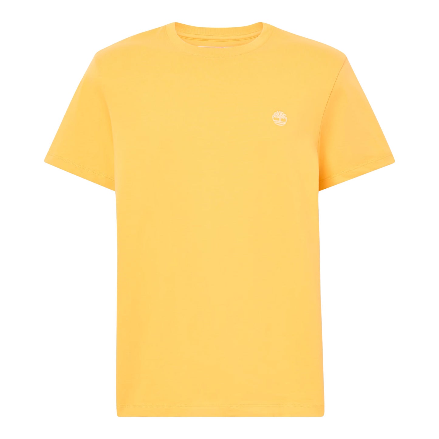 T-Shirt de manga curta para homem Timberland Dunstan River em Yolk Yellow. Foto da parte da frente.