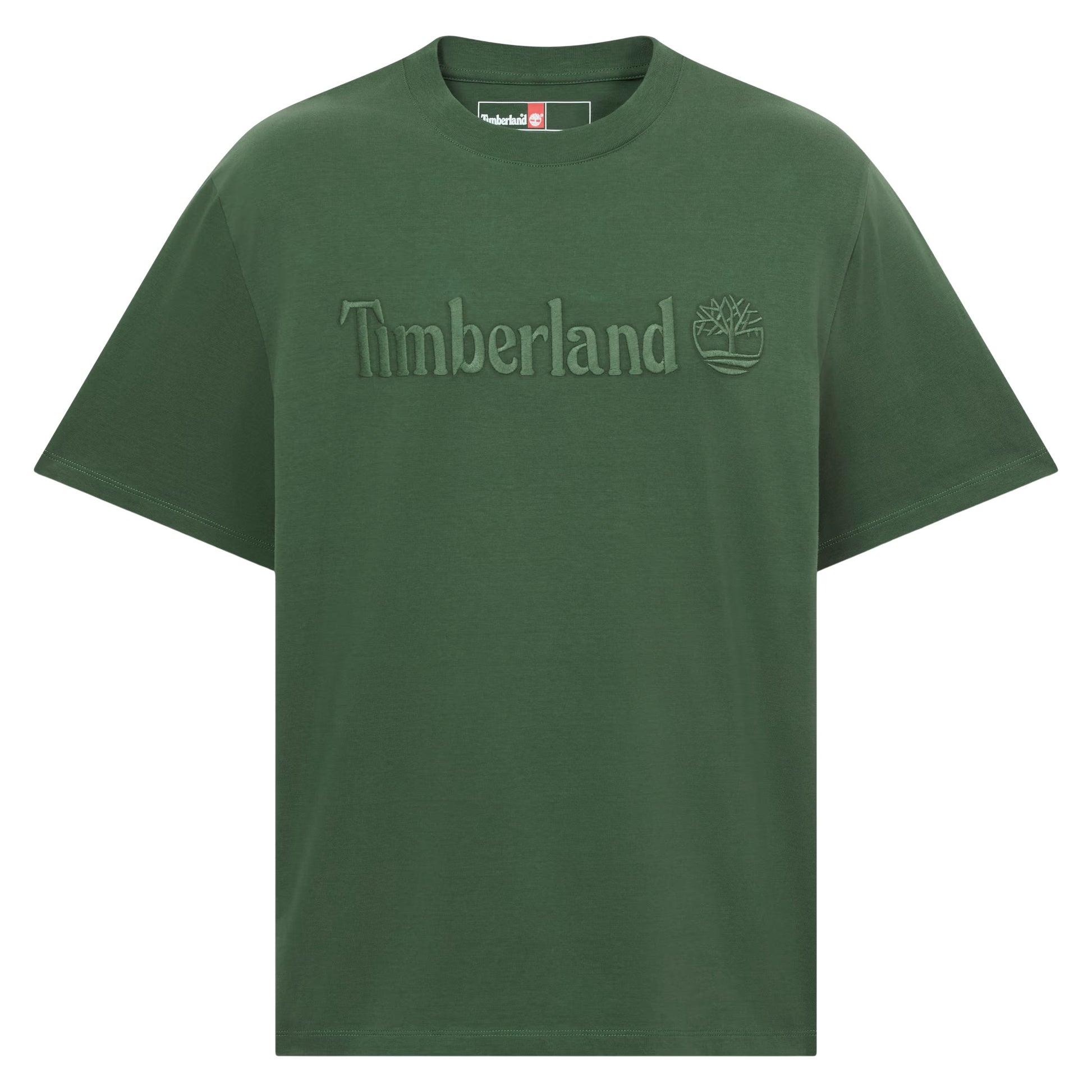 T-Shirt de manga curta para homem Timberland Hampthon em Pineneedle. Foto da parte da frente.