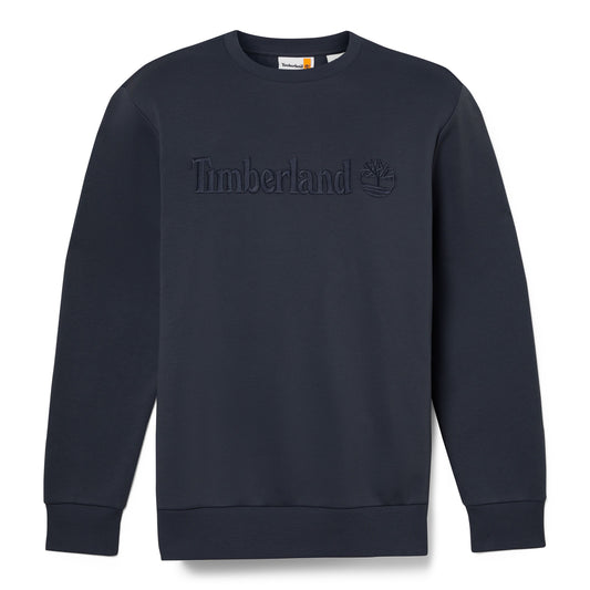 Sweat para homem Timberland Crew Neck Hampton em Dark Sapphire. Foto da parte da frente.