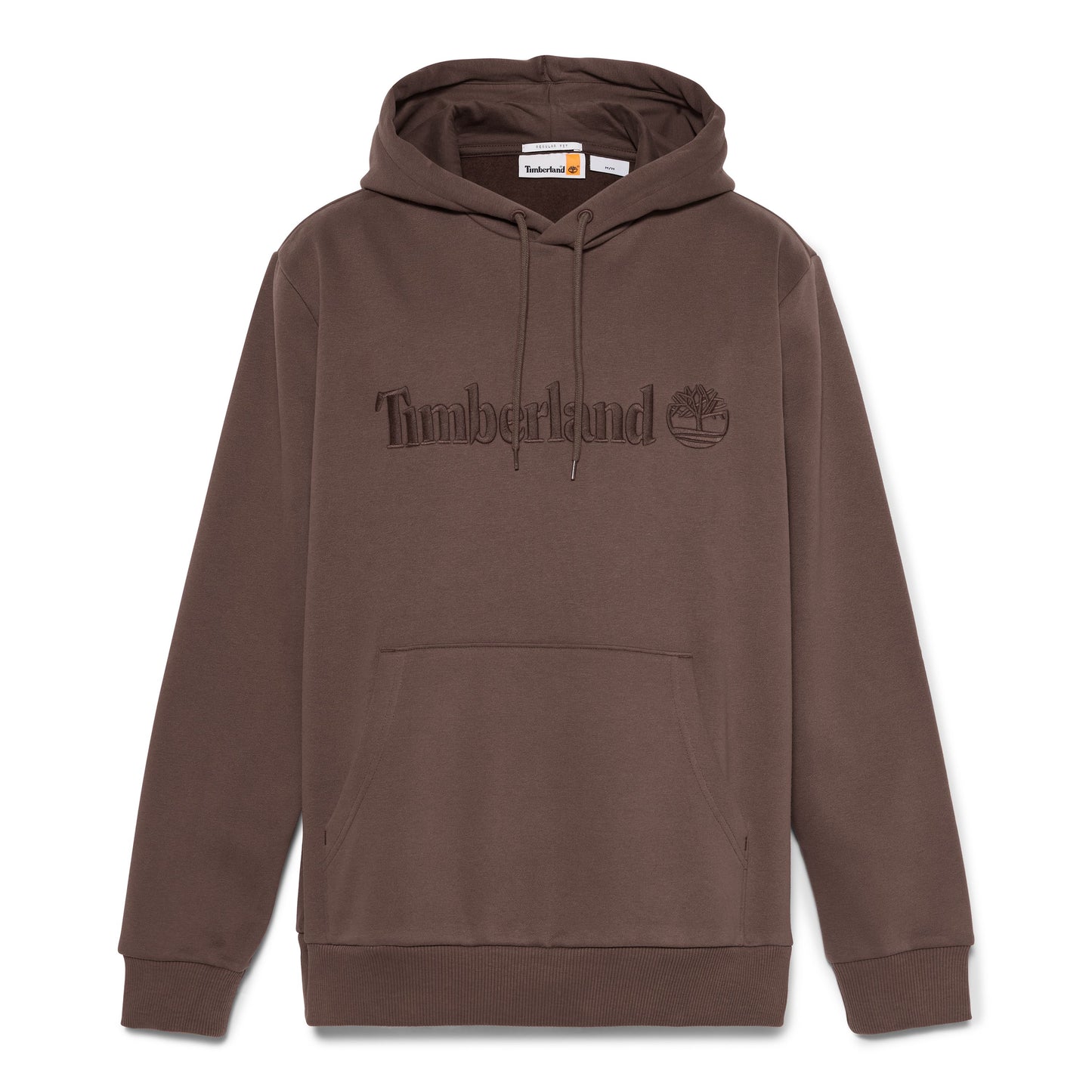 Sweat com carapuço para homem Timberland Hampton em Chocolate Brown. Foto da parte da frente.