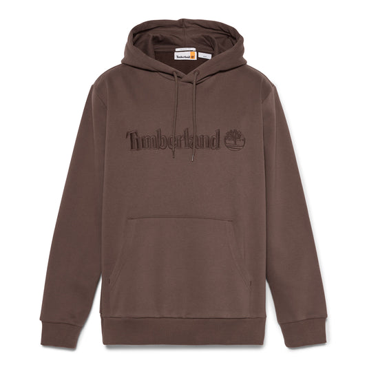 Sweat com carapuço para homem Timberland Hampton em Chocolate Brown. Foto da parte da frente.