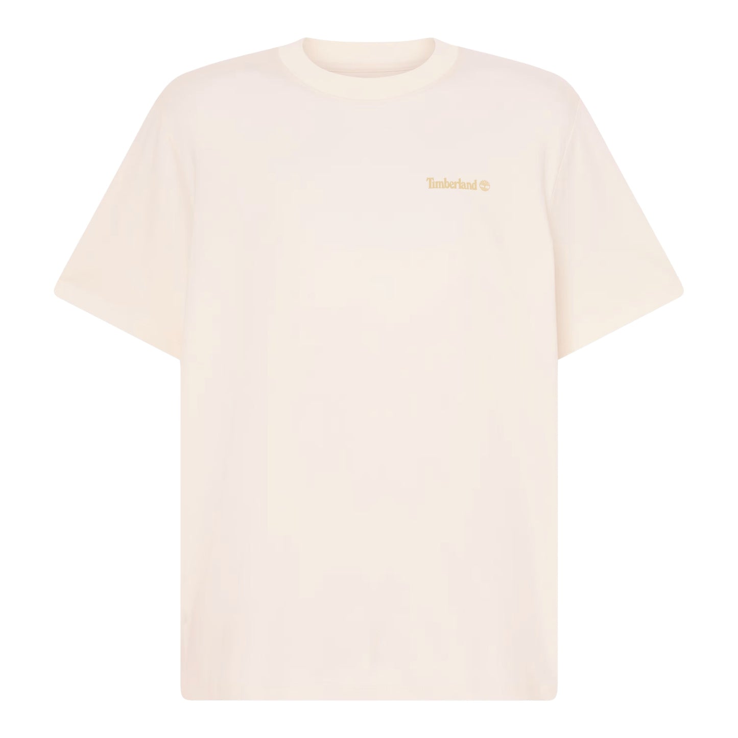 T-Shirt de manga curta para homem Timberland Magnet Back Graphic em Vintage White. Foto da parte da frente.