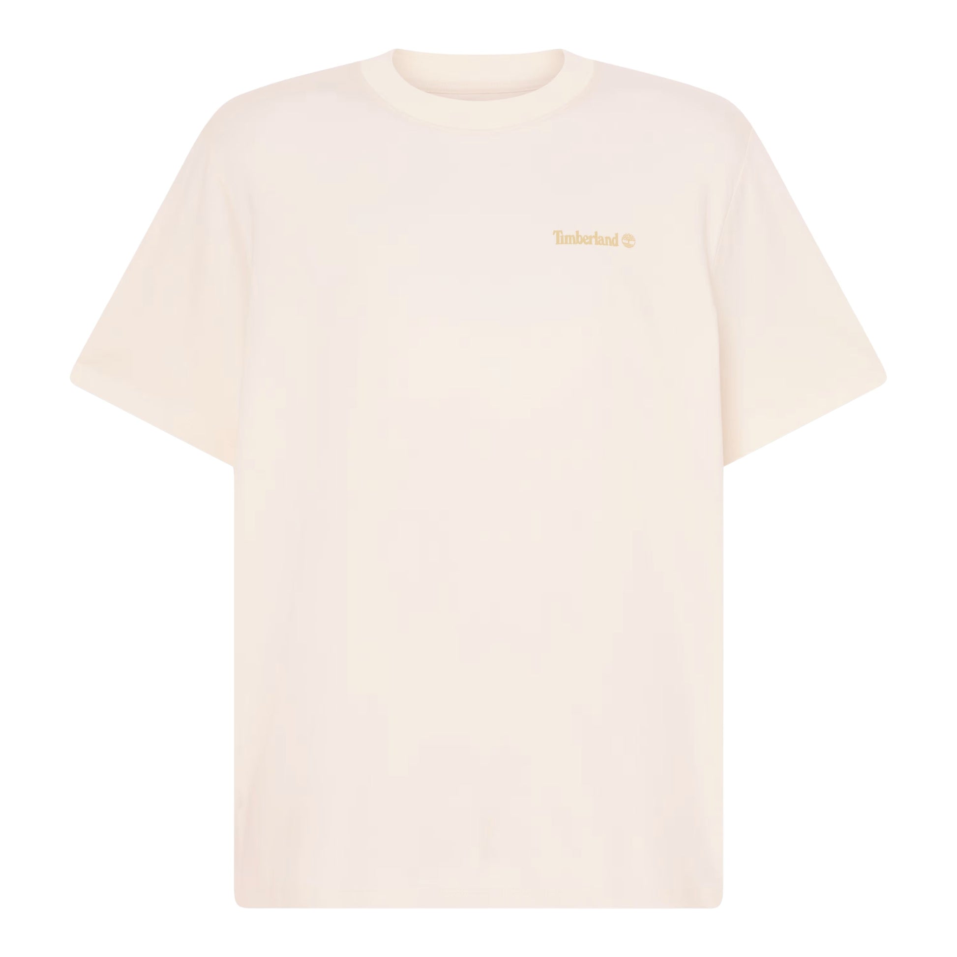 T-Shirt de manga curta para homem Timberland Magnet Back Graphic em Vintage White. Foto da parte da frente.