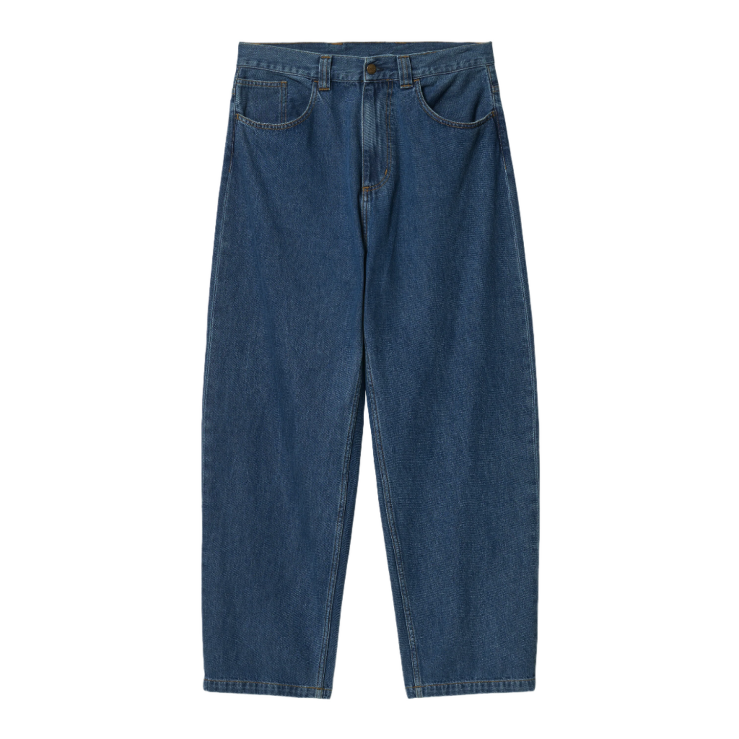 Carhartt WIP Brandon Pant Blue Stone Washed. Foto da parte da frente.