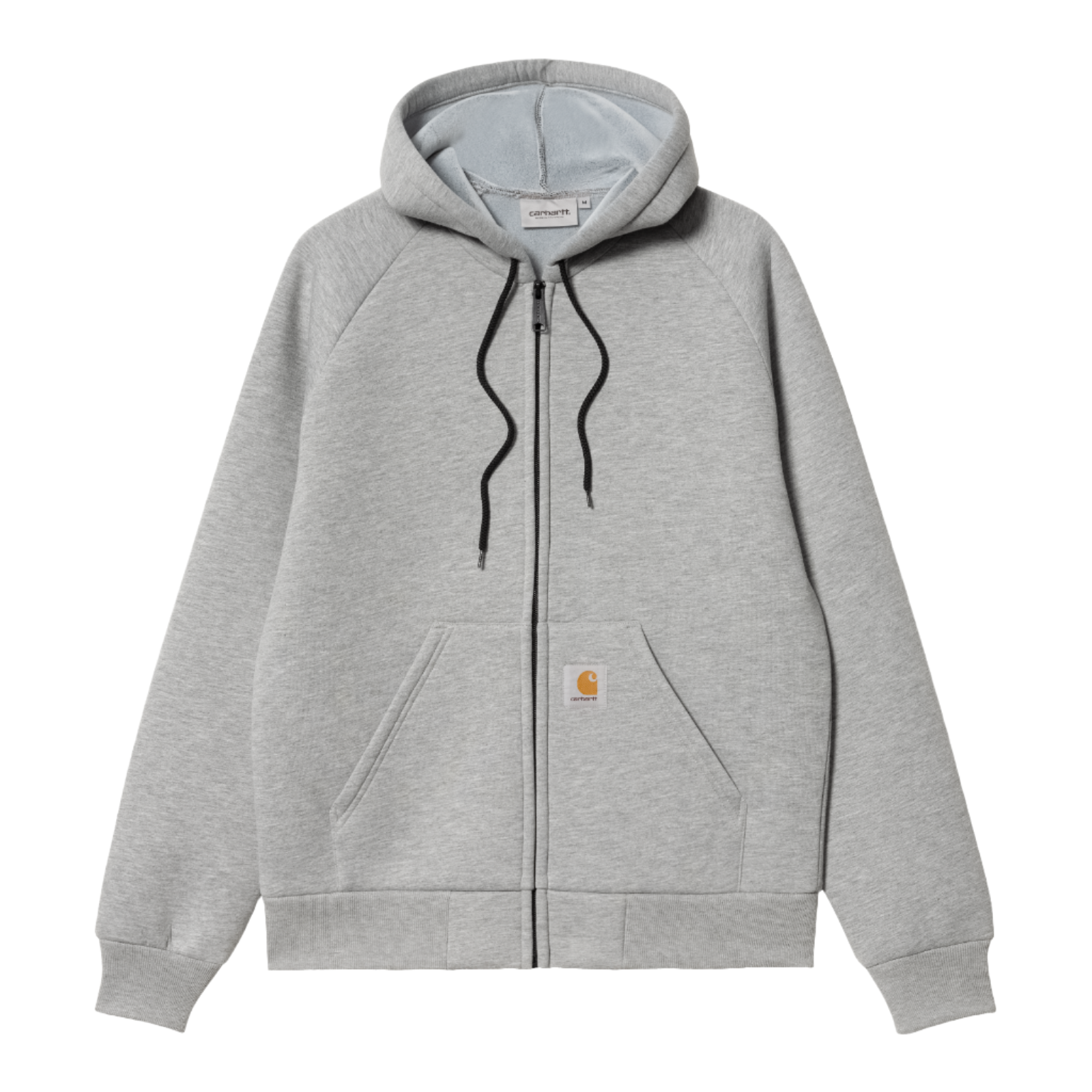 Carhartt WIP Car-Lux Hooded Jacket Grey Heather/Grey. Foto da parte da frente.