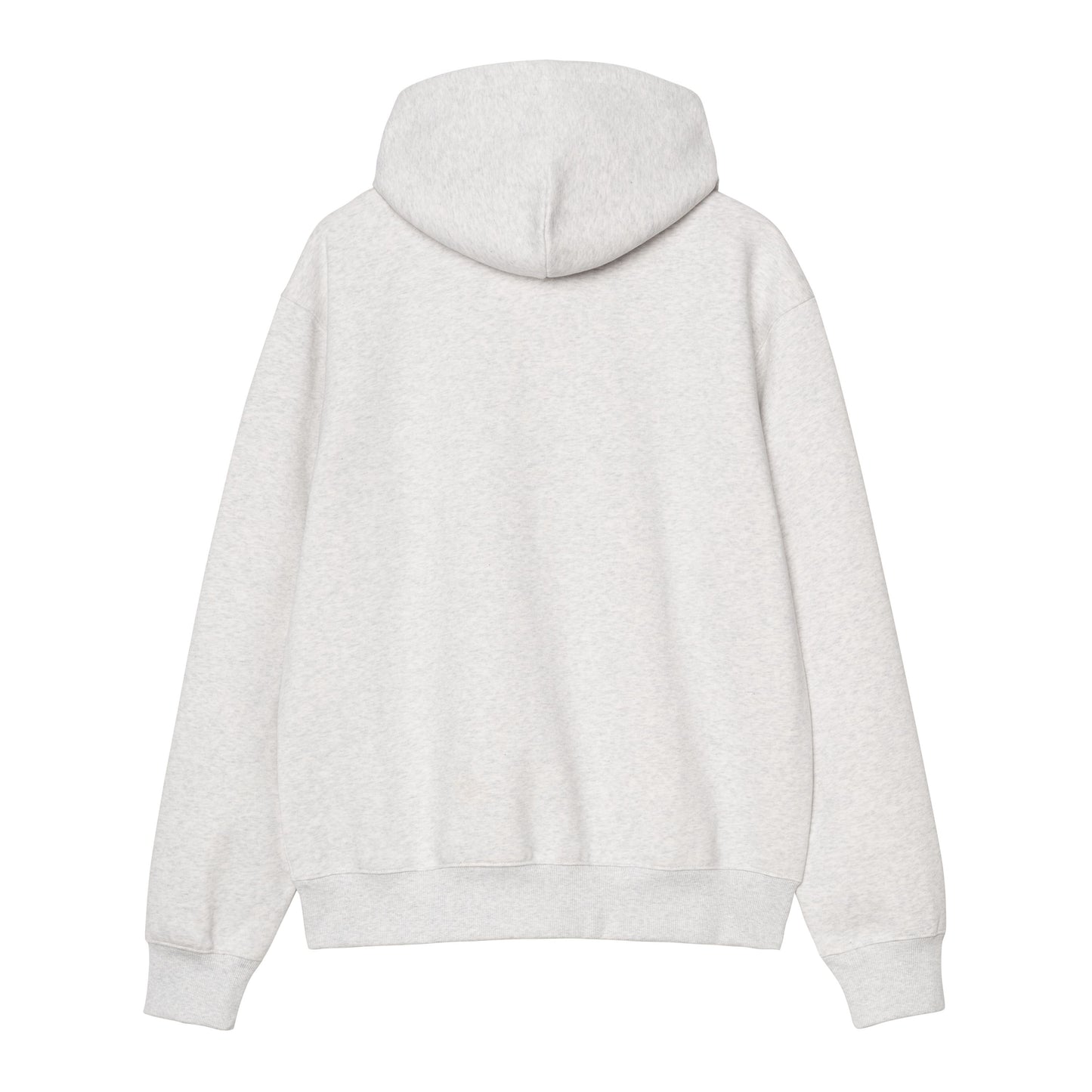 Sweat com carapuço para homem Carhartt WIP Carhartt em Ash Heather/Rondo. Foto da parte de trás.