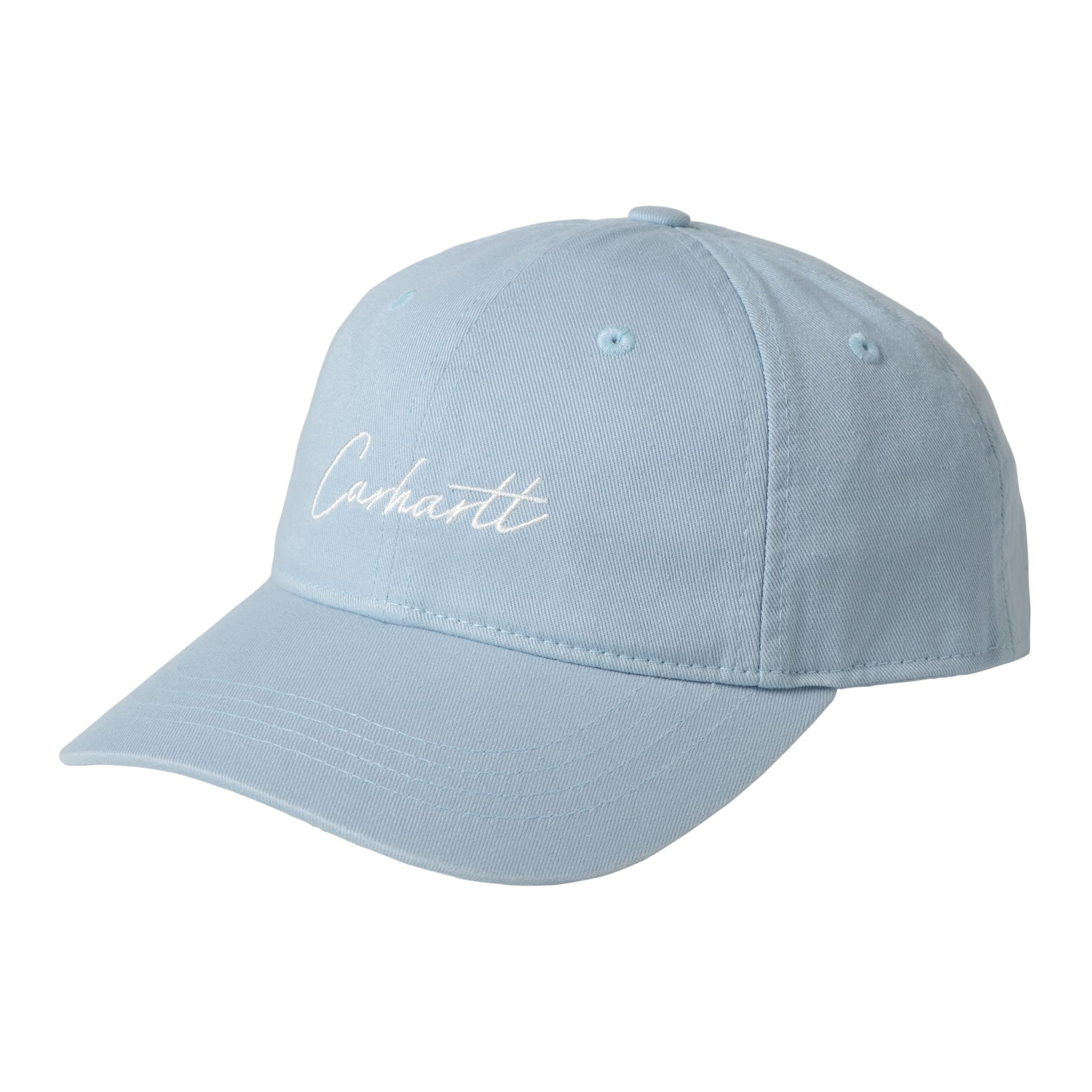 Carhartt WIP Delray Cap Frosted Blue/Wax. Foto da parte da frente.