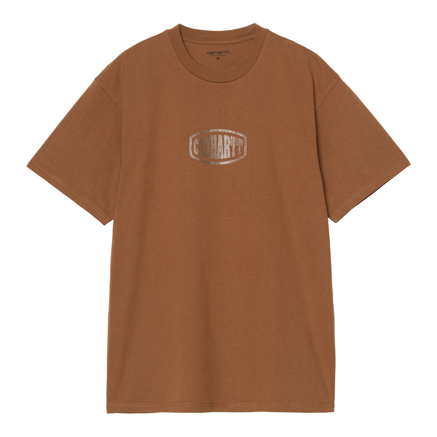 T-Shirt de manga curta para homem Carhartt WIP Four Star em Hamilton Brown. Foto da parte da frente.