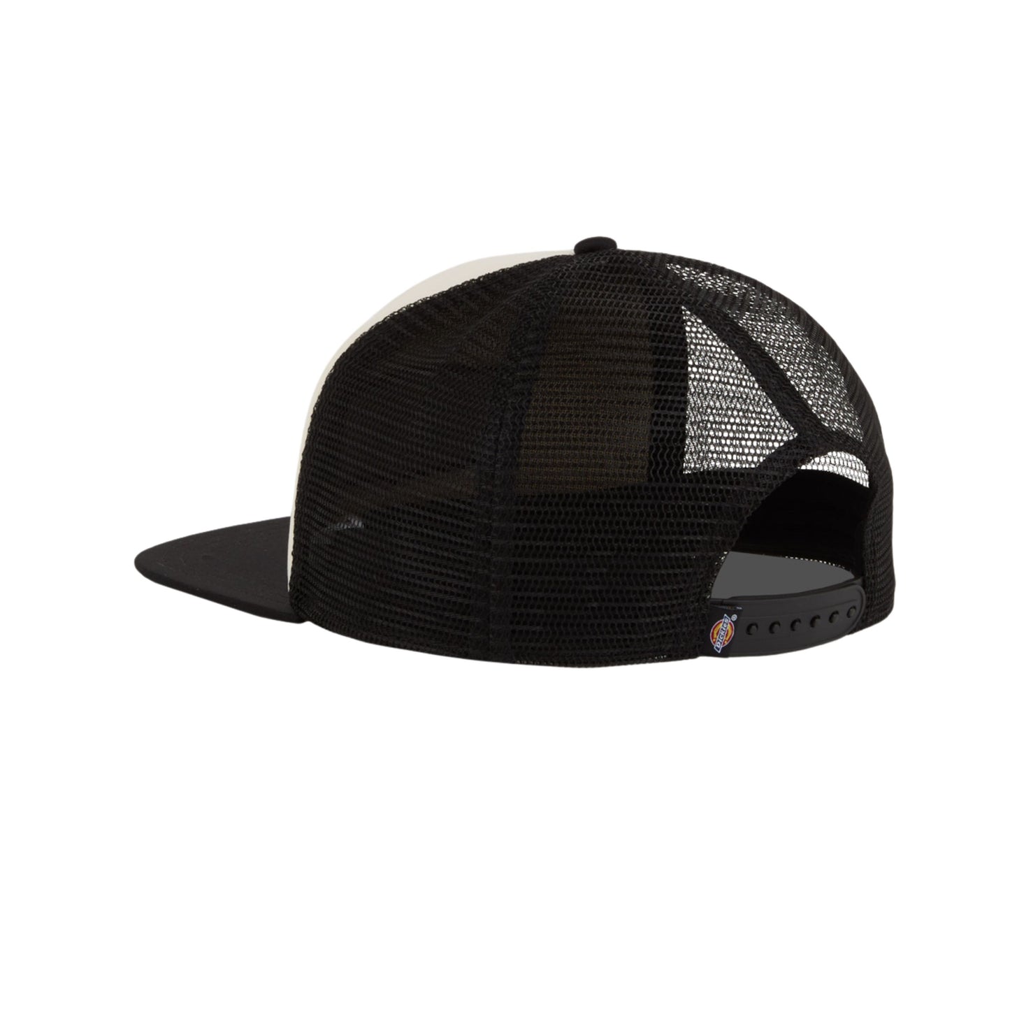 Boné unissexo Dickies Bolivar Trucker em Preto. Foto da parte de trás.