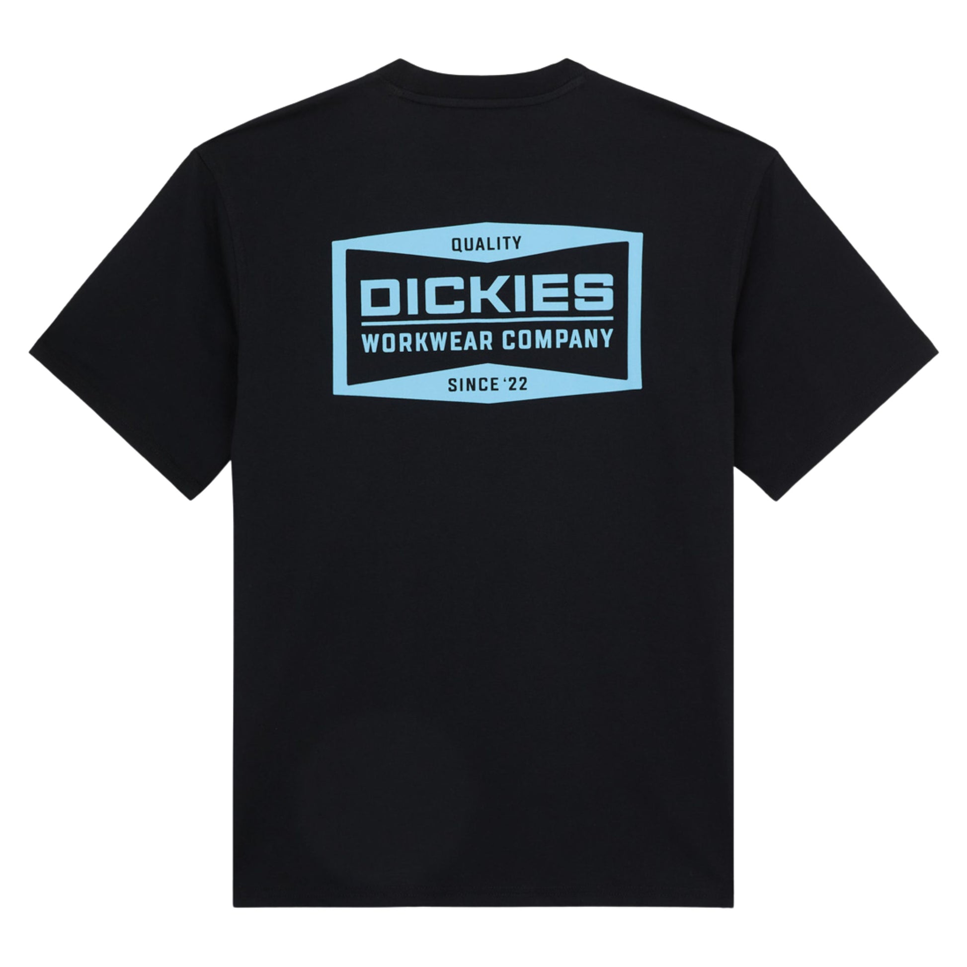 T-Shirt de manga curta para homem Dickies Bolivar em Preto. Foto da parte de trás.