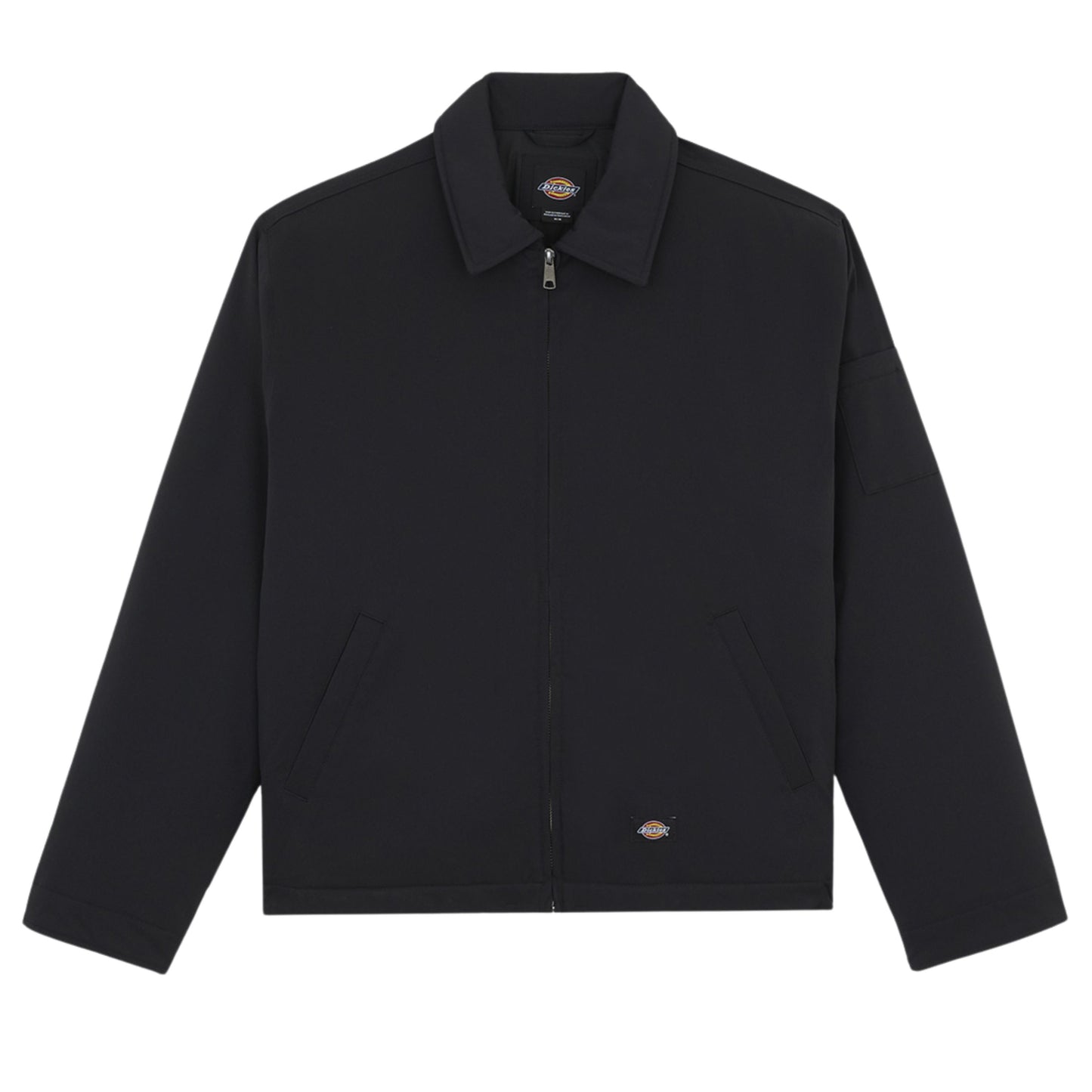 Casaco Puffer para homem Dickies Eisenhower em preto. Foto da parte da frente.