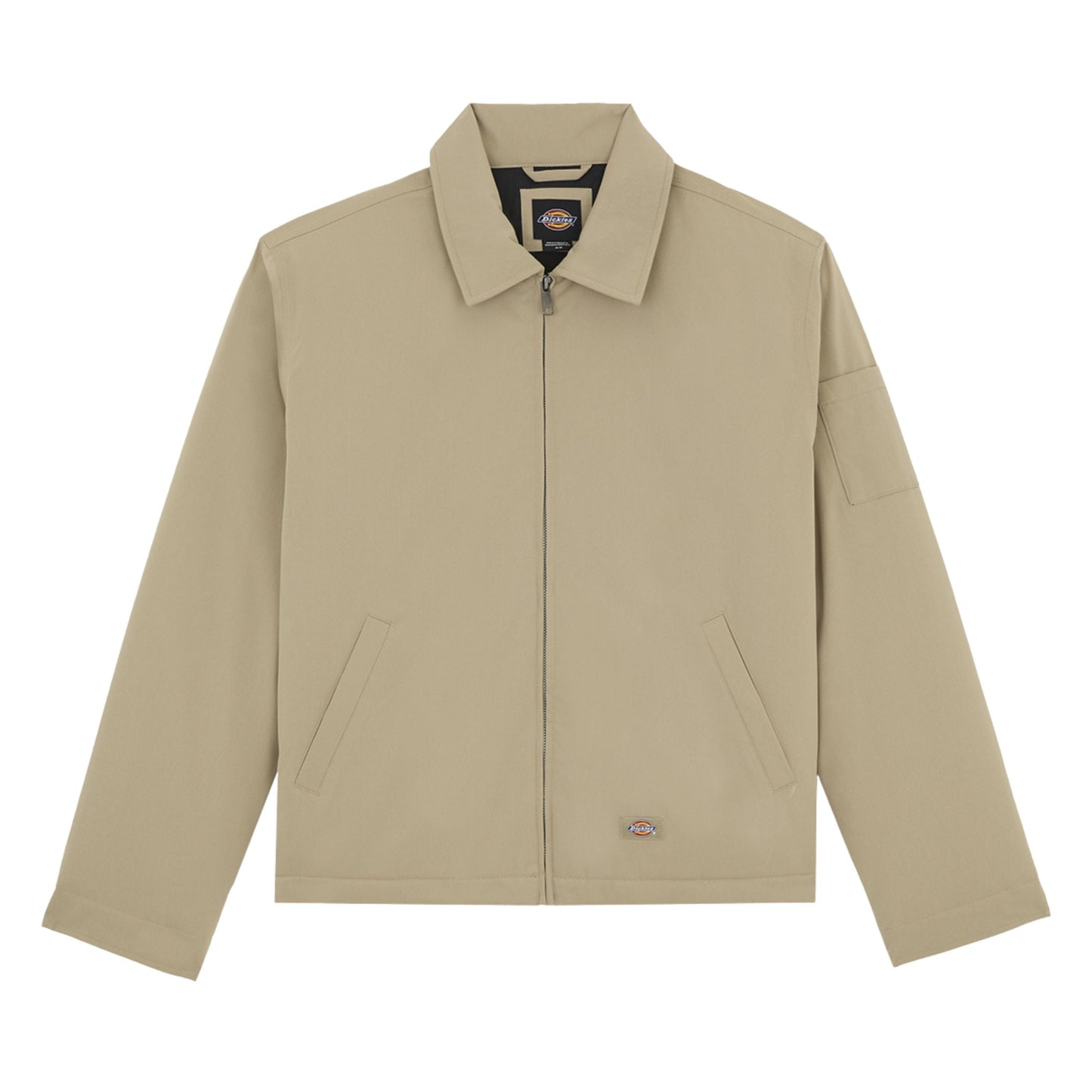 Casaco Puffer para homem Dickies Eisenhower em Khaki. Foto da parte da frente.