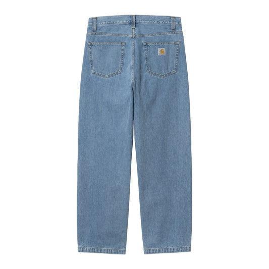 Carhartt WIP Landon Pant Blue Heavy Stone Wash. Foto da parte de trás.