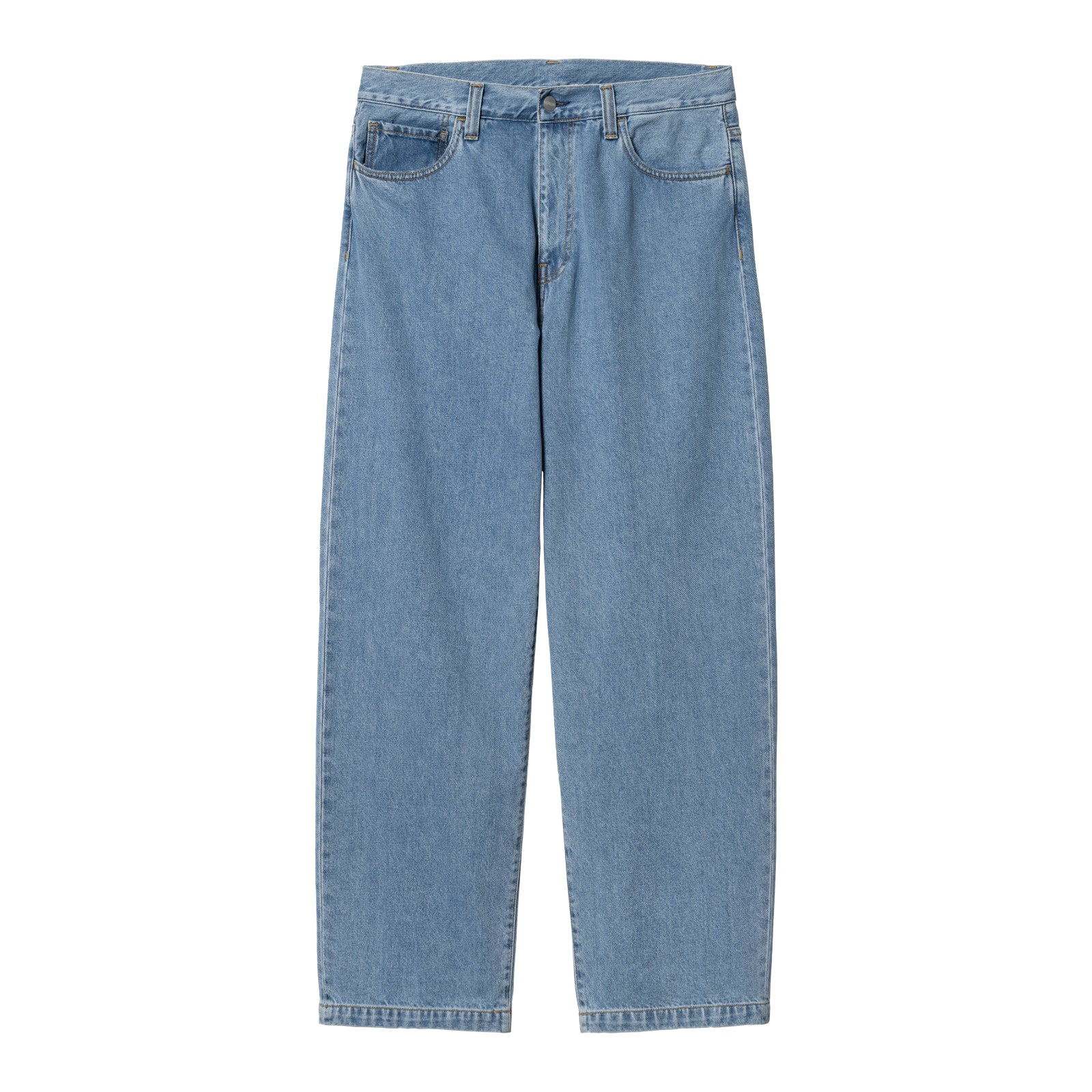 Carhartt WIP Landon Pant Blue Heavy Stone Wash. Foto da parte da frente.