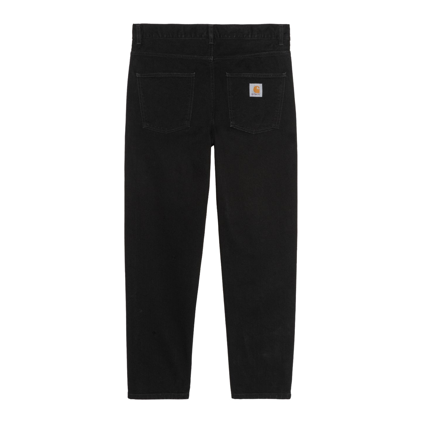 Carhartt WIP Newel Pant Black One Wash. Foto da parte de trás.