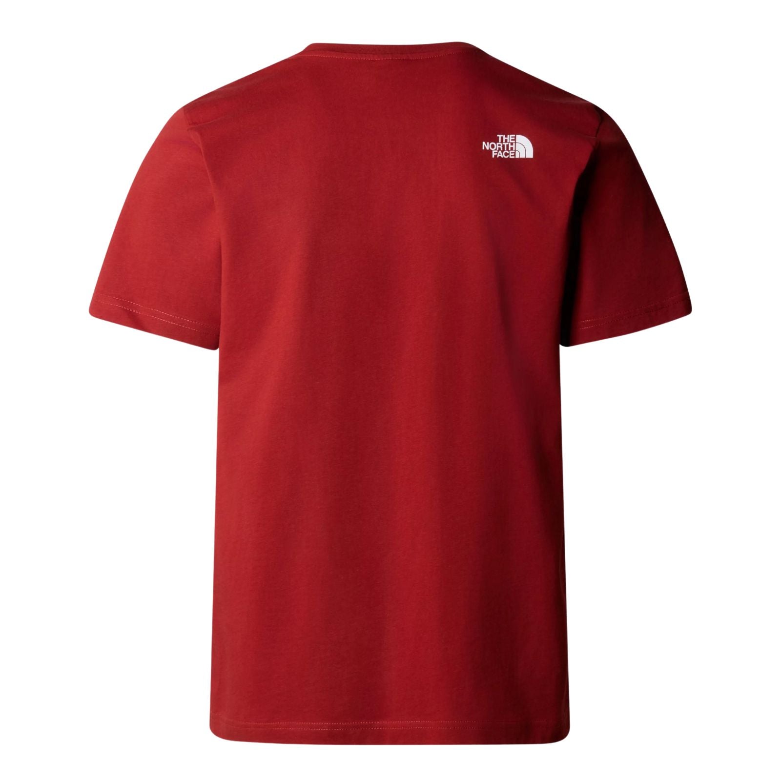 The North Face Short Sleeve Easy T-Shirt Iron Red. Foto da parte de trás.