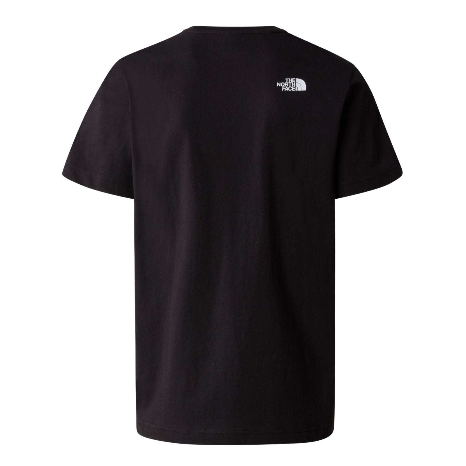 The North Face Woodcut Dome Short Sleeve T-Shirt TNF Black. Foto da parte de trás.